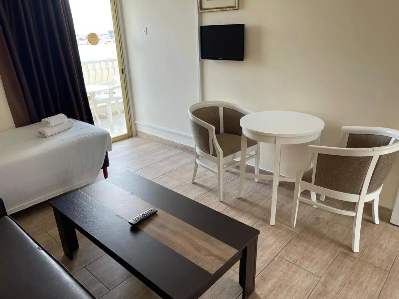 Bed in Antonis G. Hotel Apartments