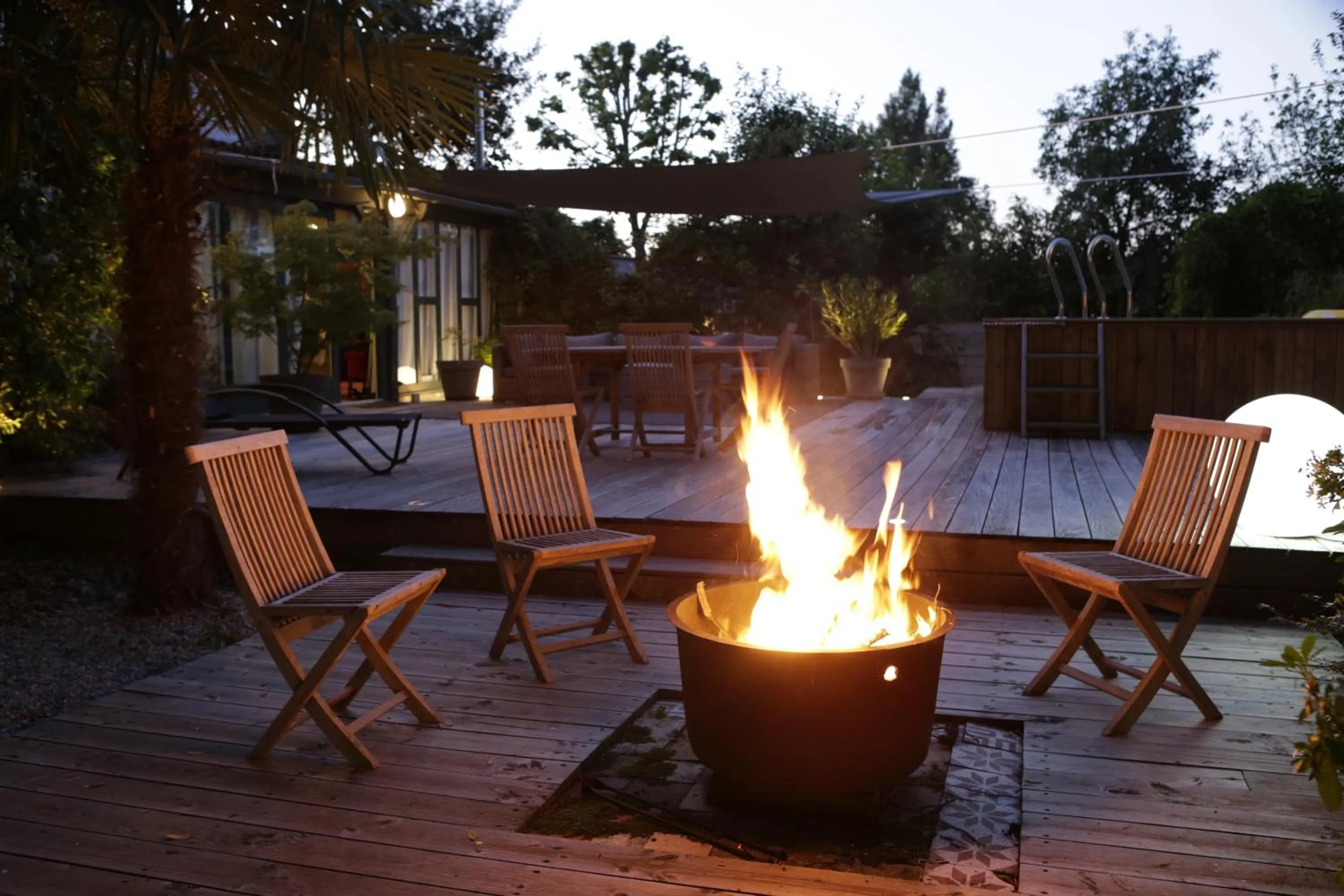 Patio in Relais de Chasse la Chaignaie