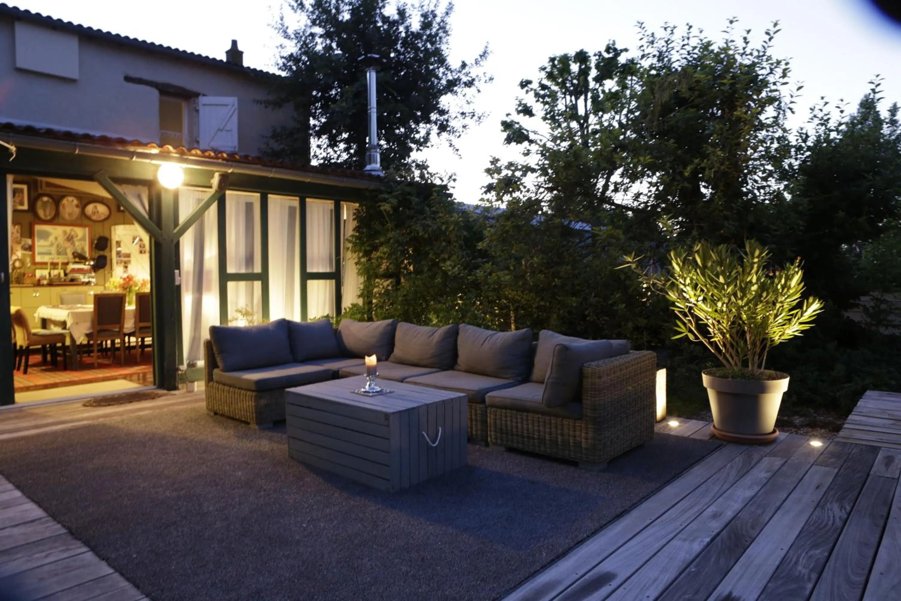 Patio in Relais de Chasse la Chaignaie