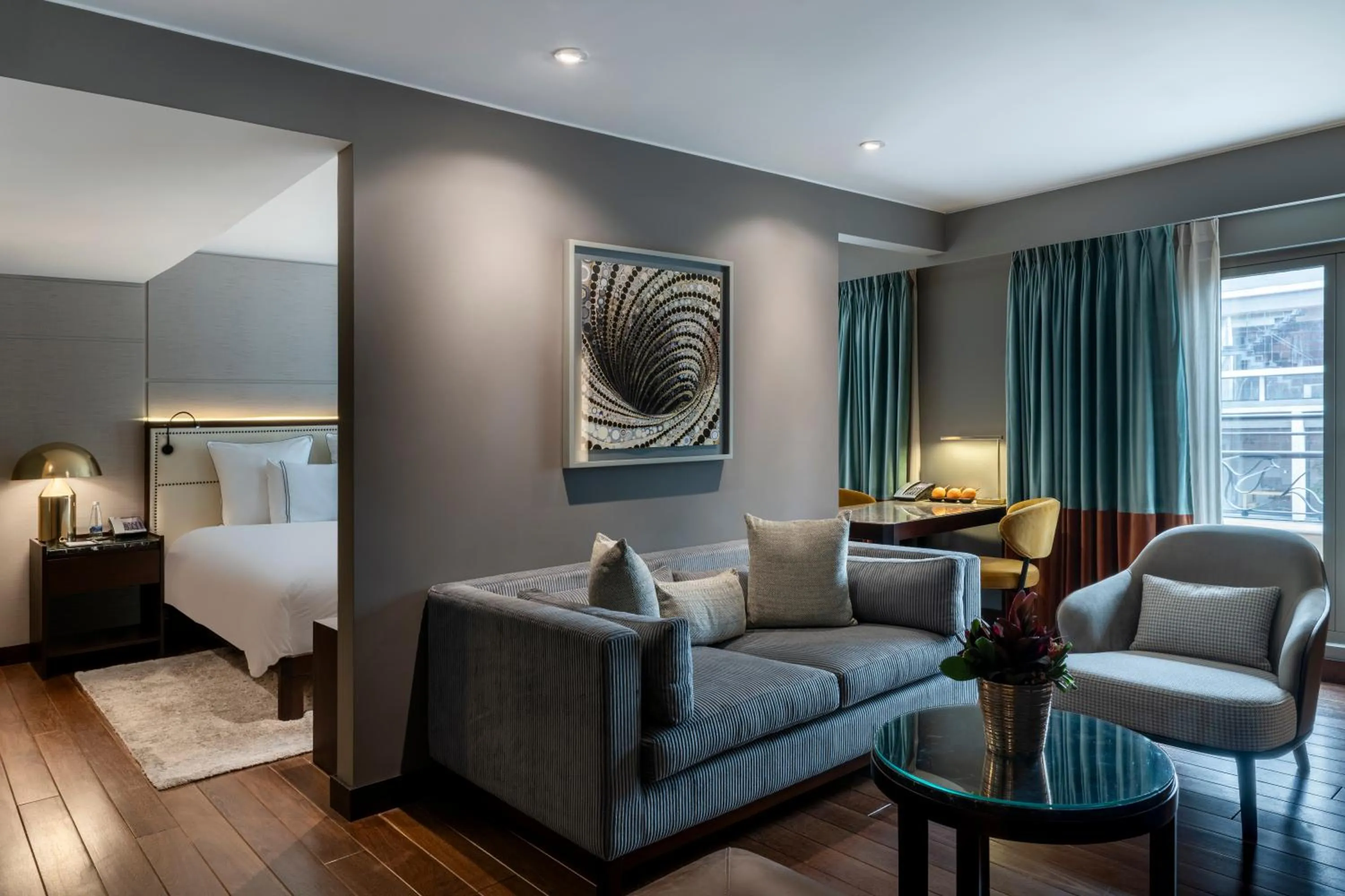 Living room, Bed in Sofitel Bogota Victoria Regia