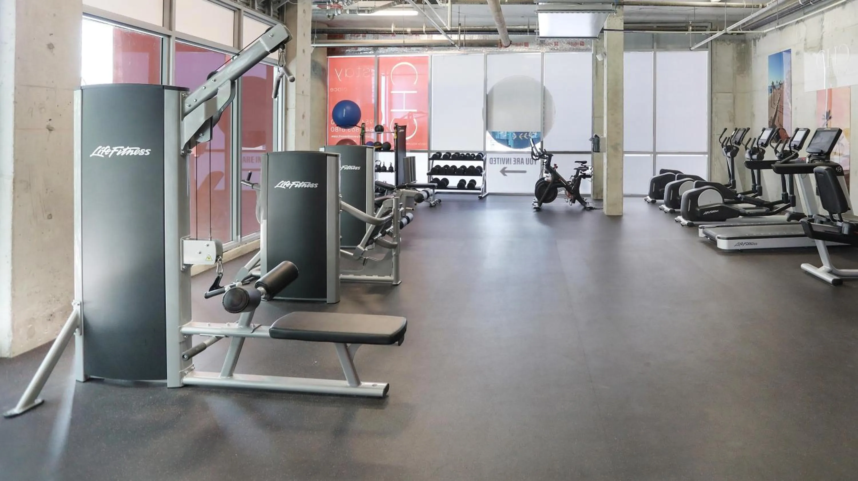 Fitness centre/facilities in CH Luxury Condos & Studios On The Beach