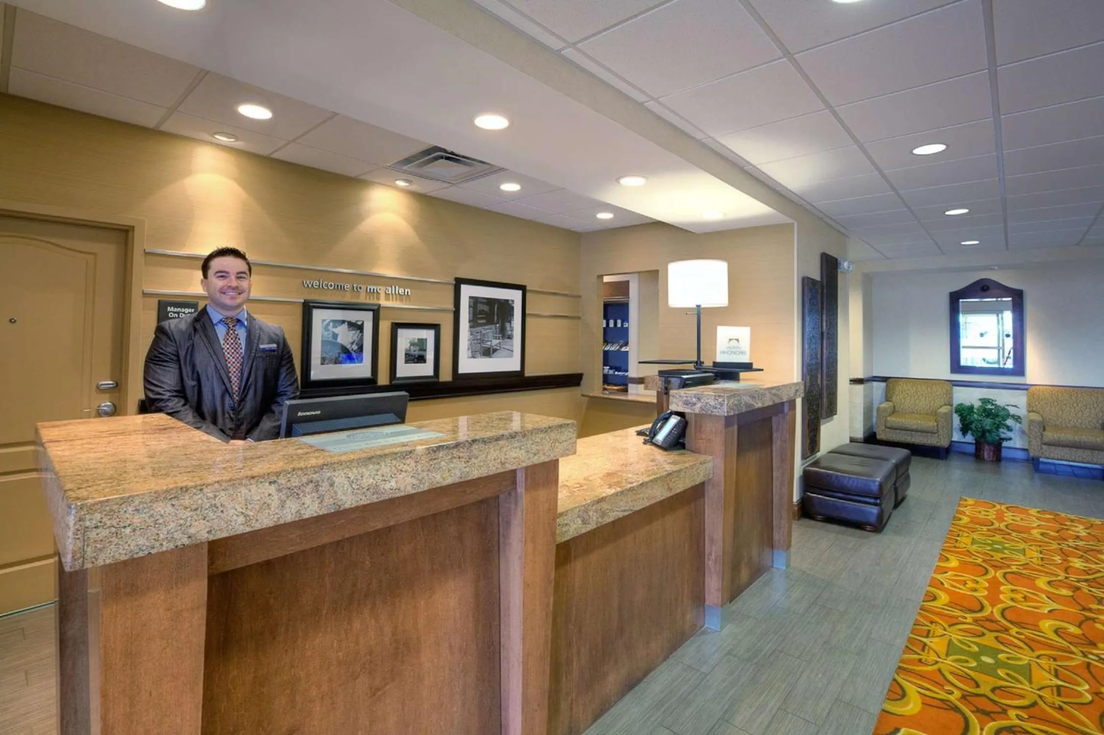 Lobby or reception in Hampton Inn & Suites McAllen
