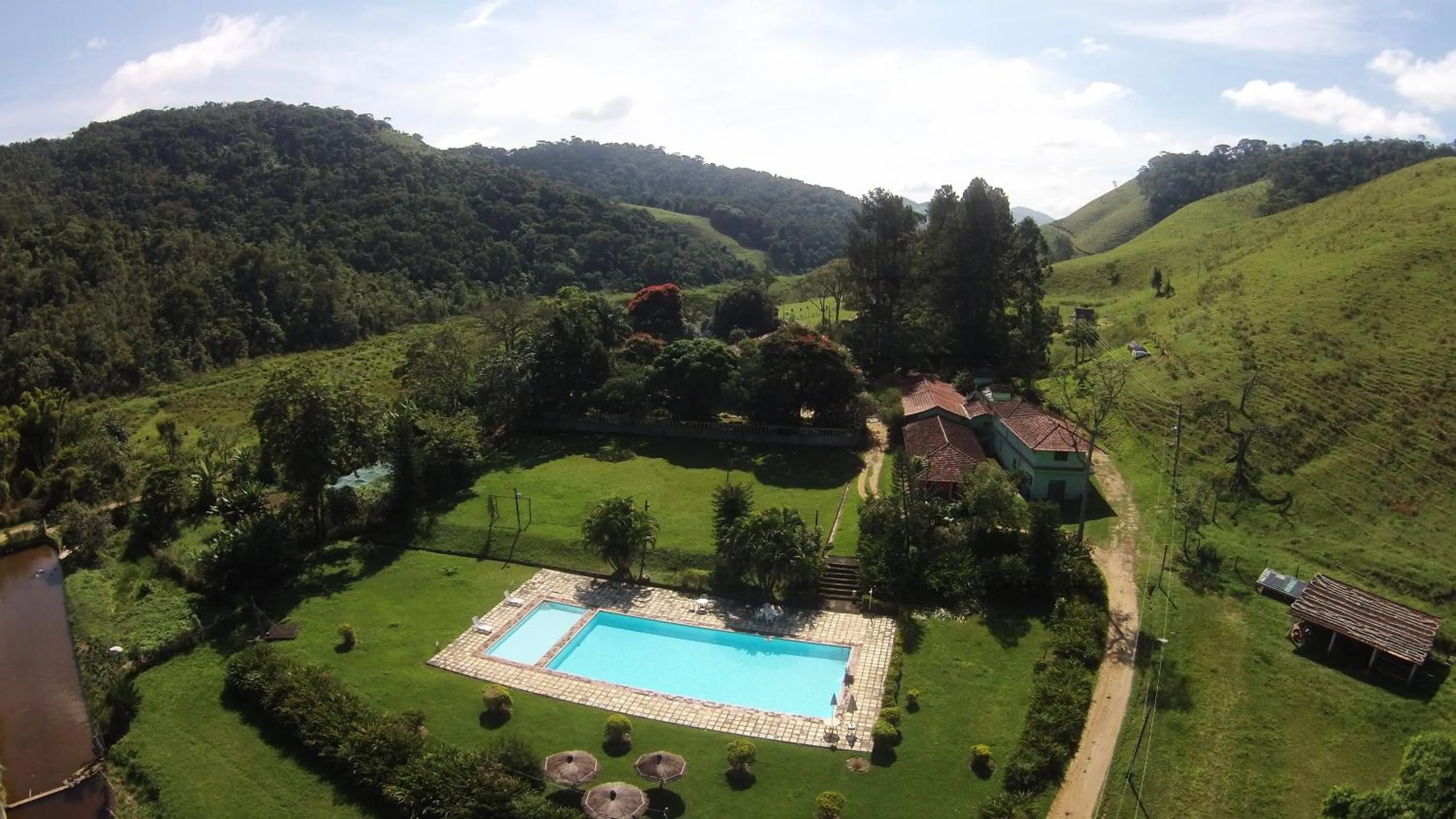 Pool view in Hotel Fazenda Sao Sebastiao