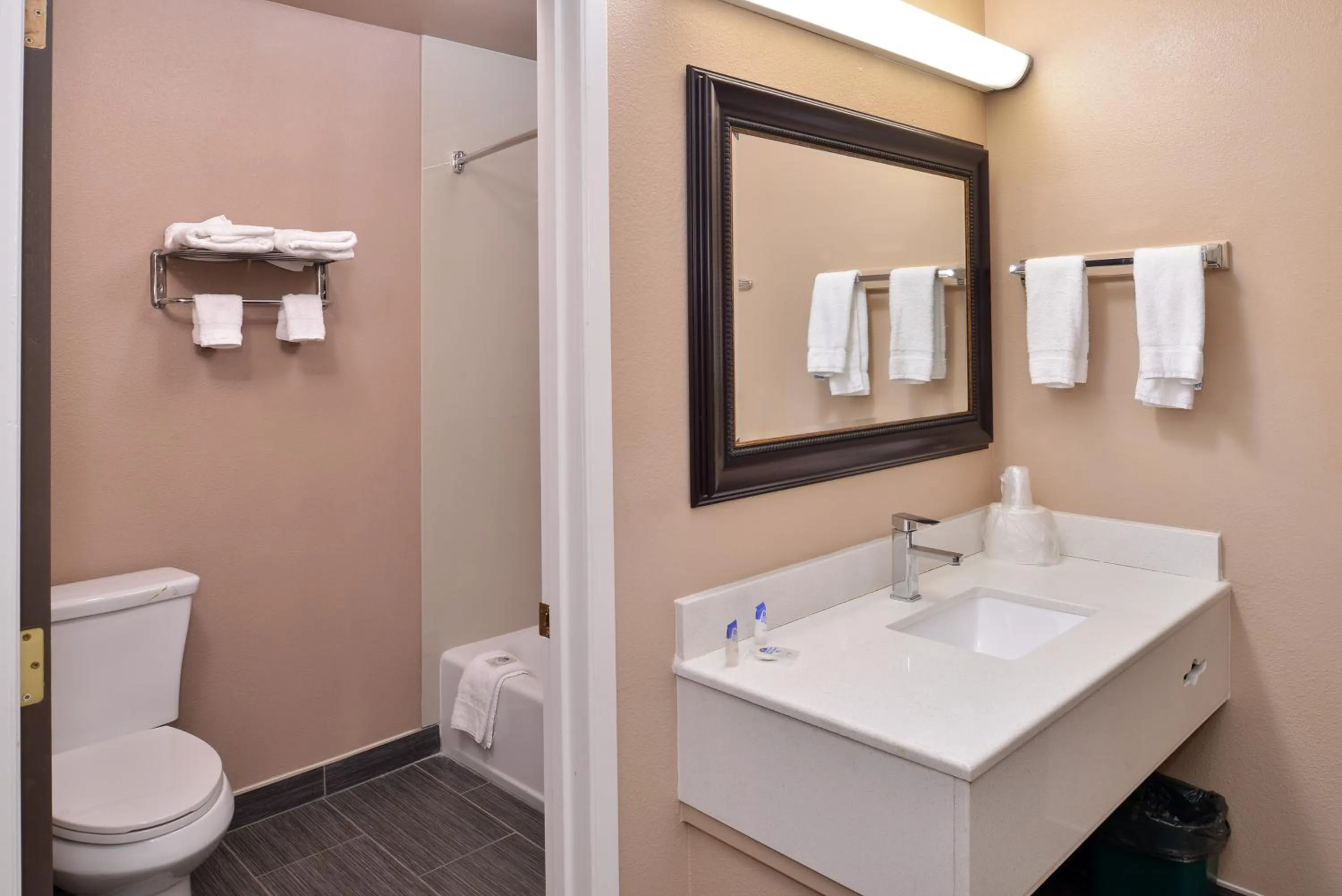 Shower in Americas Best Value Inn & Suites Madera