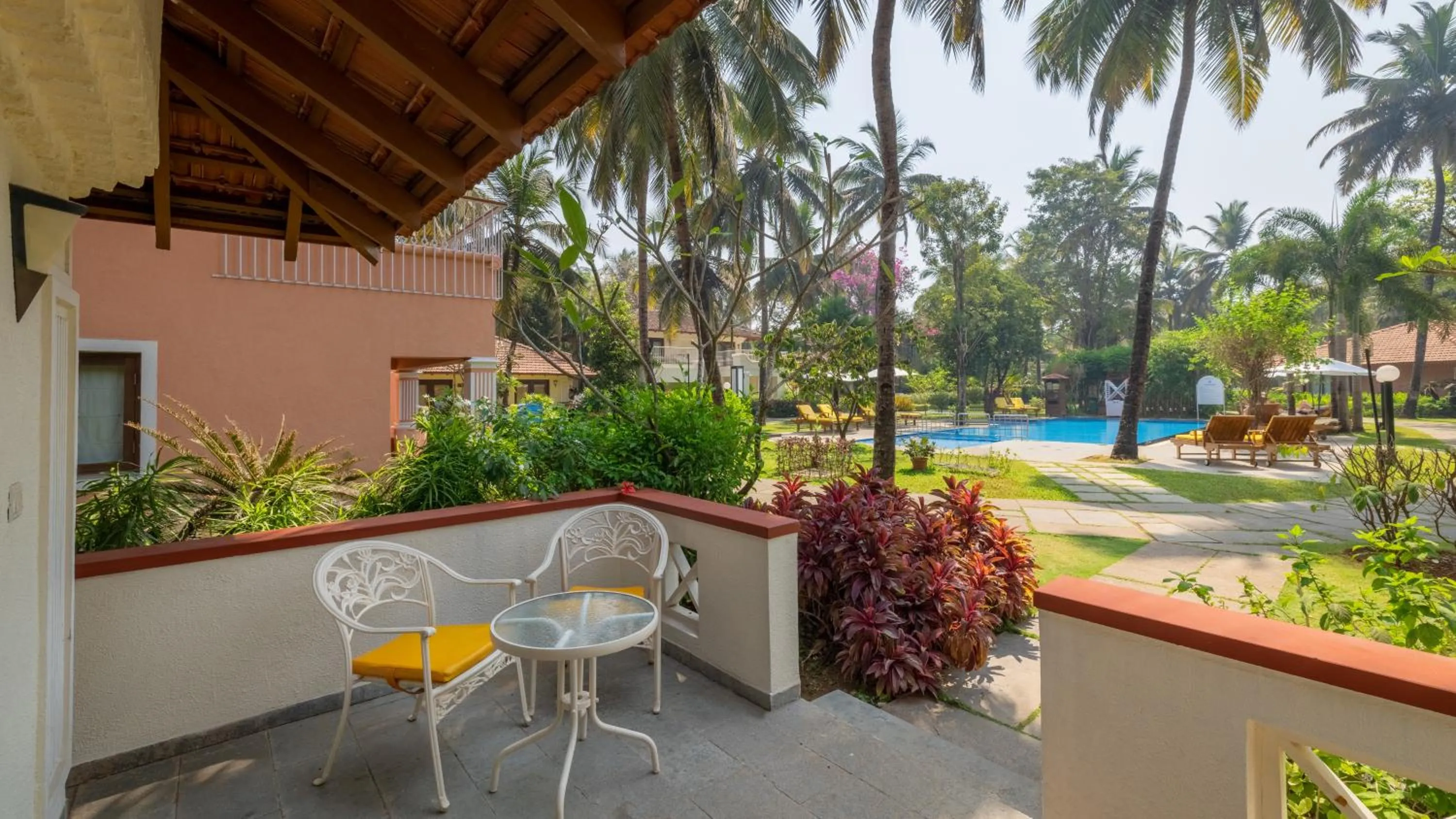 Pool view in Novotel Goa Dona Sylvia Resort