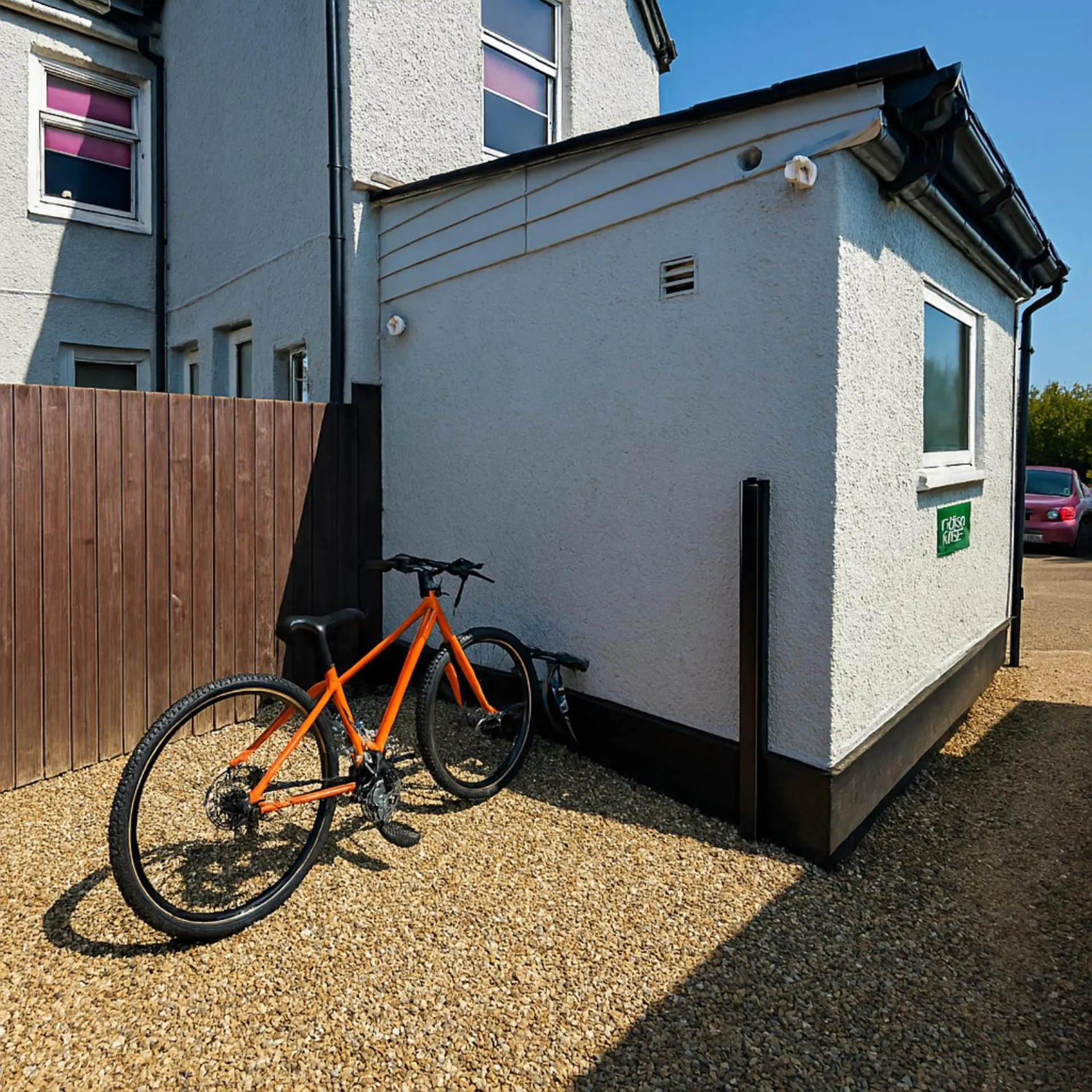 Parking in The Railway Sleeper Lodge