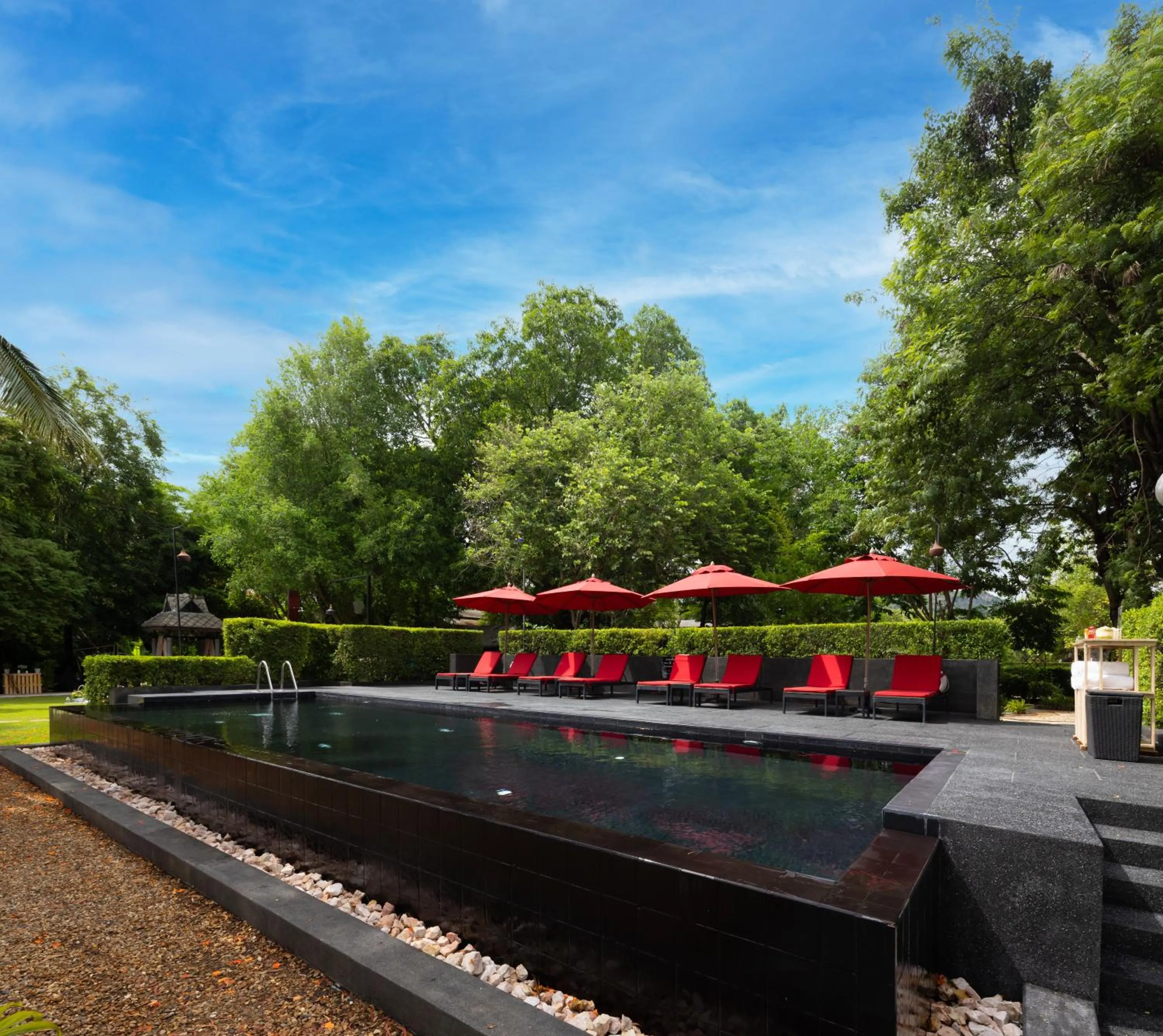 Swimming pool in U Inchantree Kanchanaburi