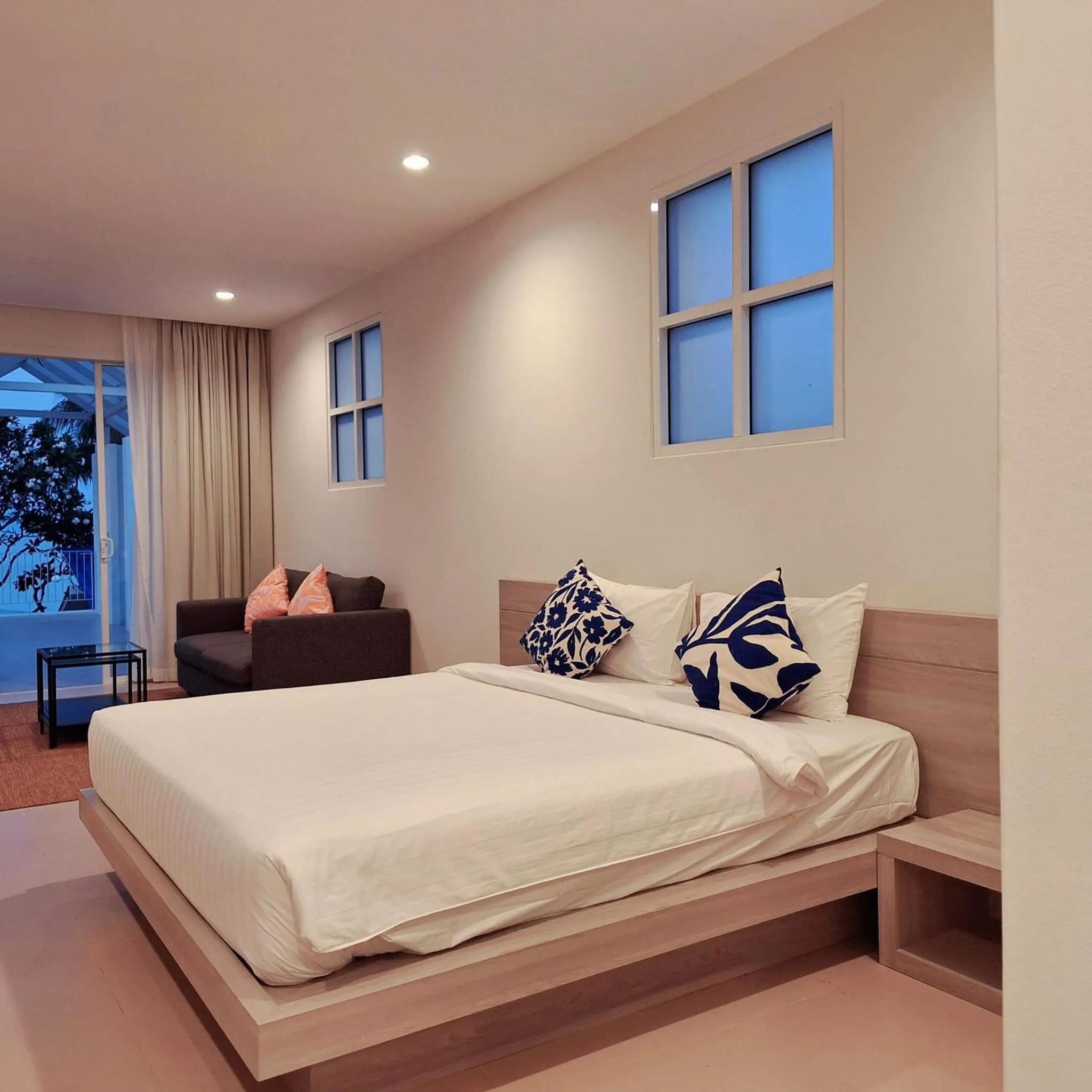 Bed in Baanfah Resort Samui