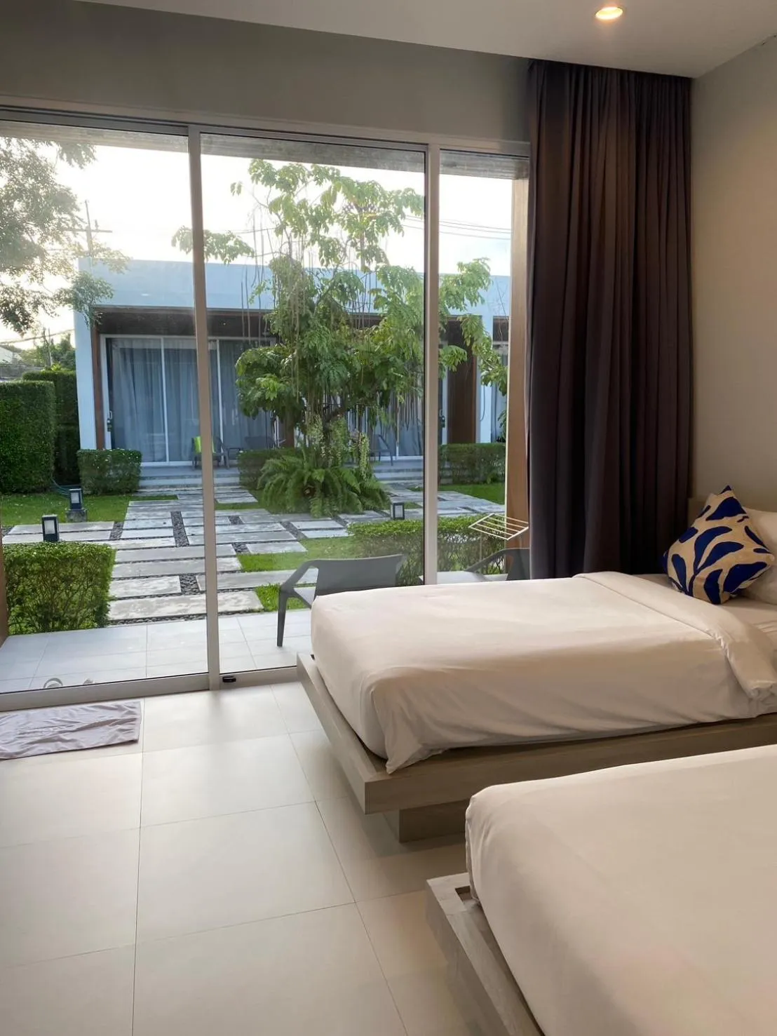 Bed in Baanfah Resort Samui