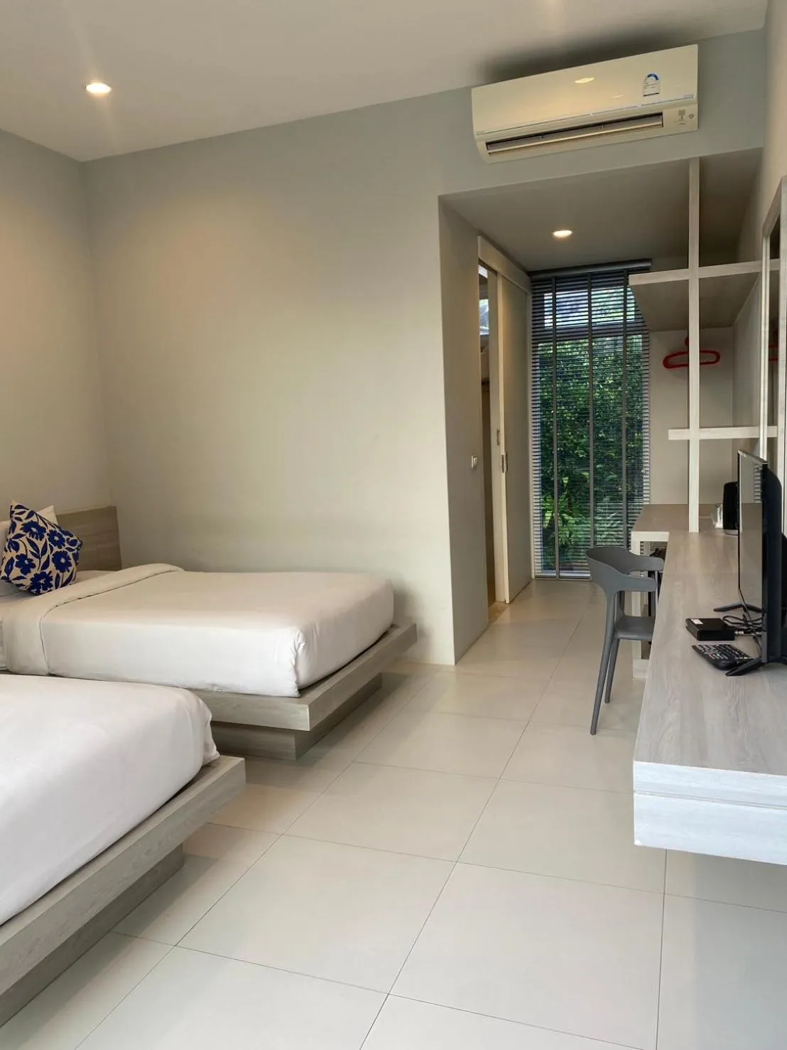 Bed in Baanfah Resort Samui