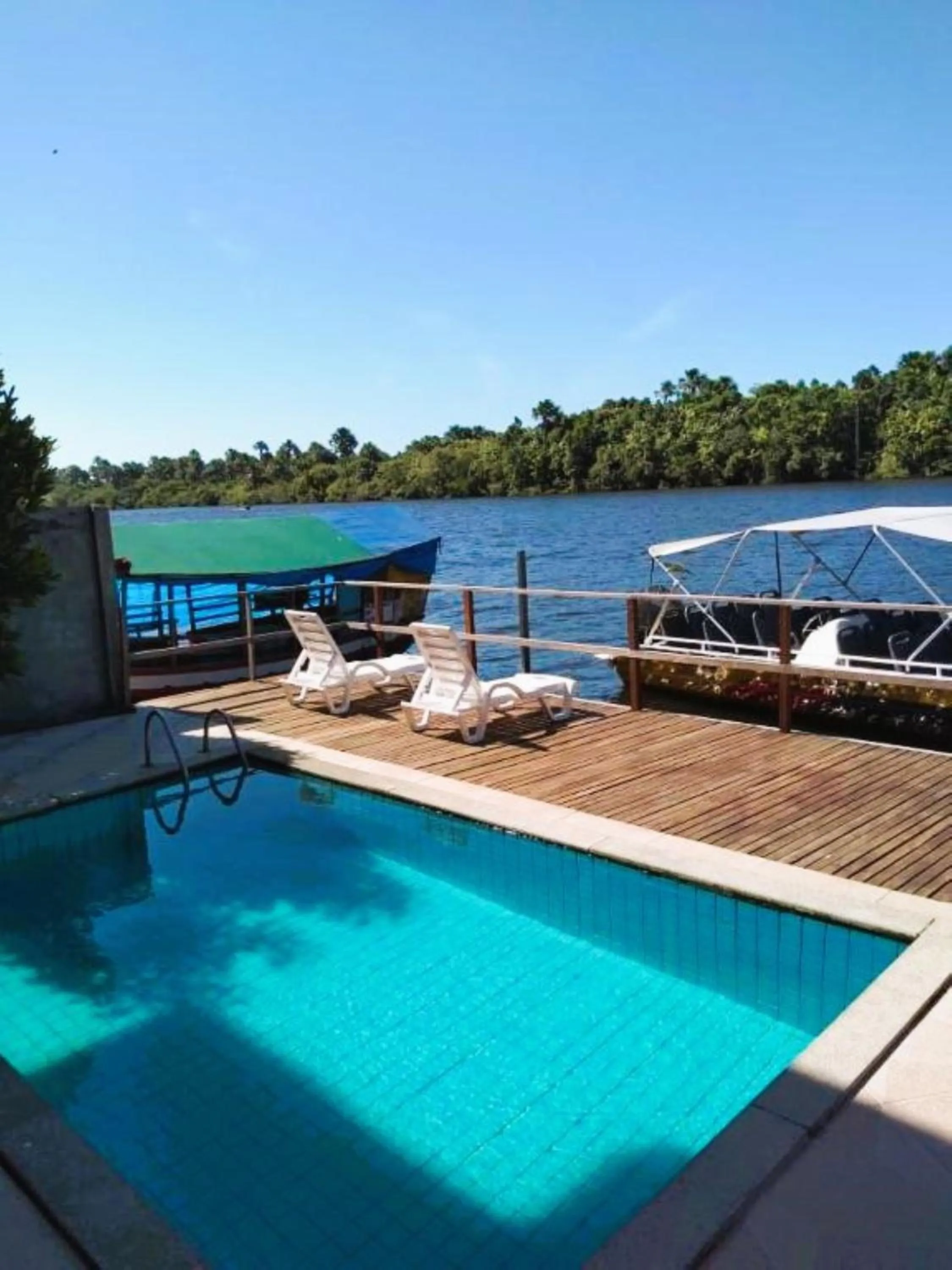 Patio in Hotel Beira Rio Preguiças