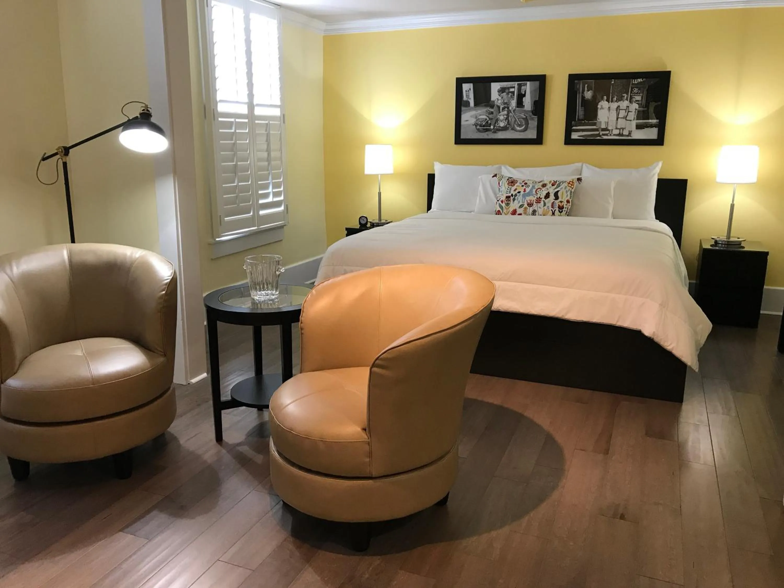 Bed in The Sherman Inn