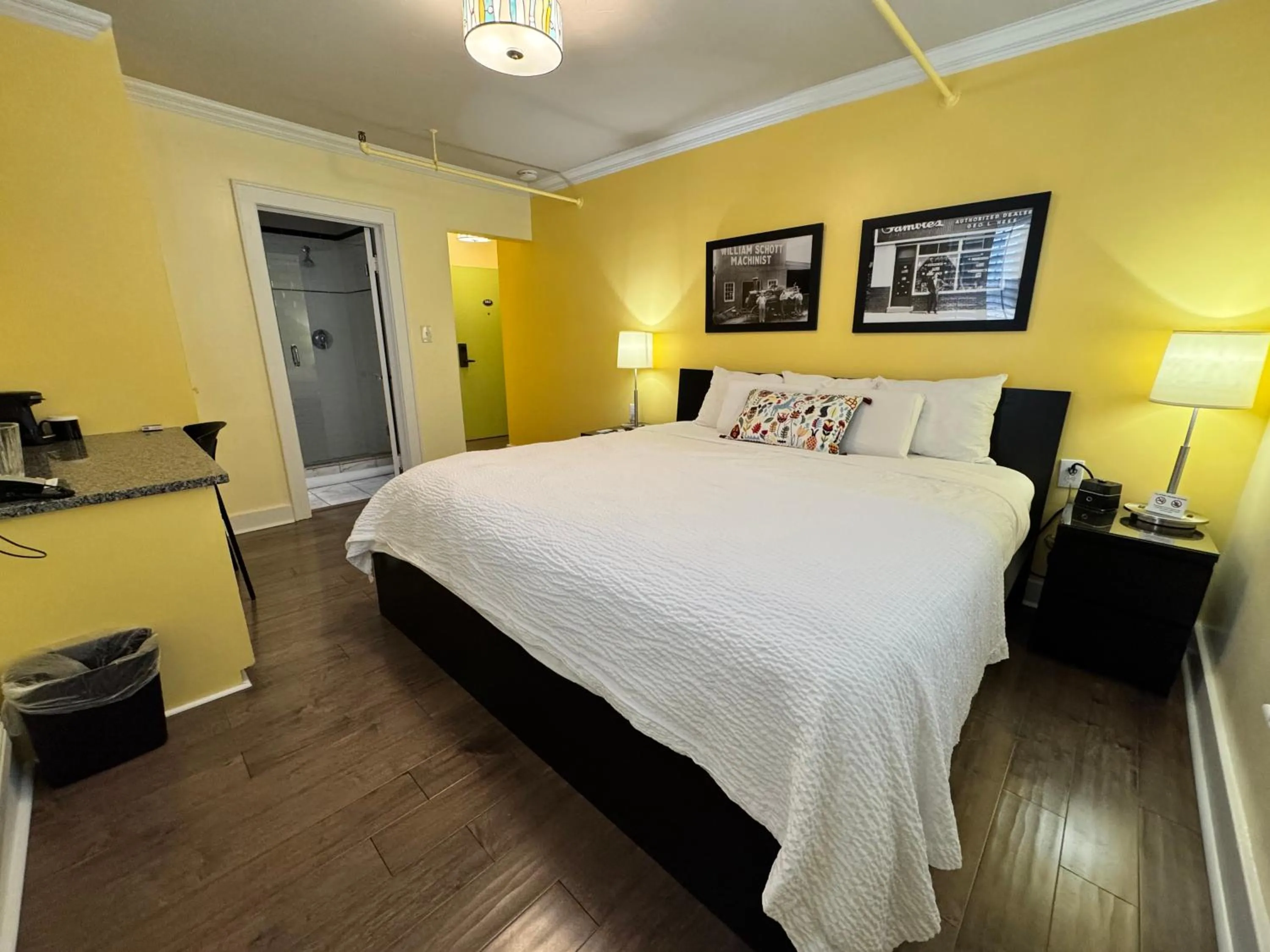 Bed in The Sherman Inn