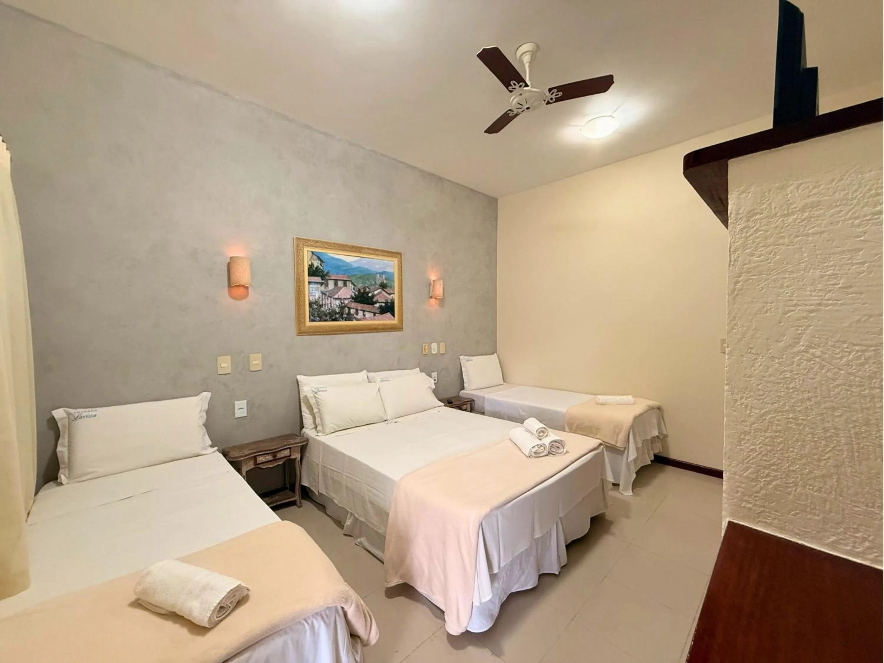 Bed in Pousada Larissa - com Gerador de Energia