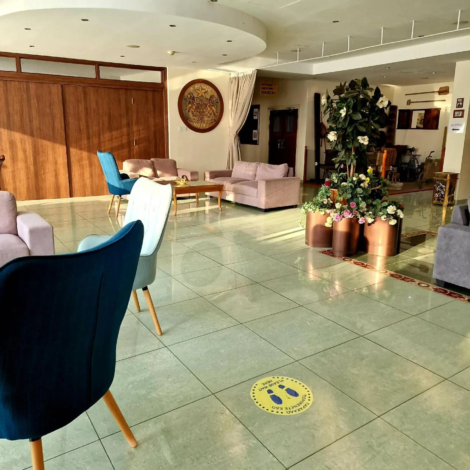 Lobby or reception in M. Moniatis Hotel
