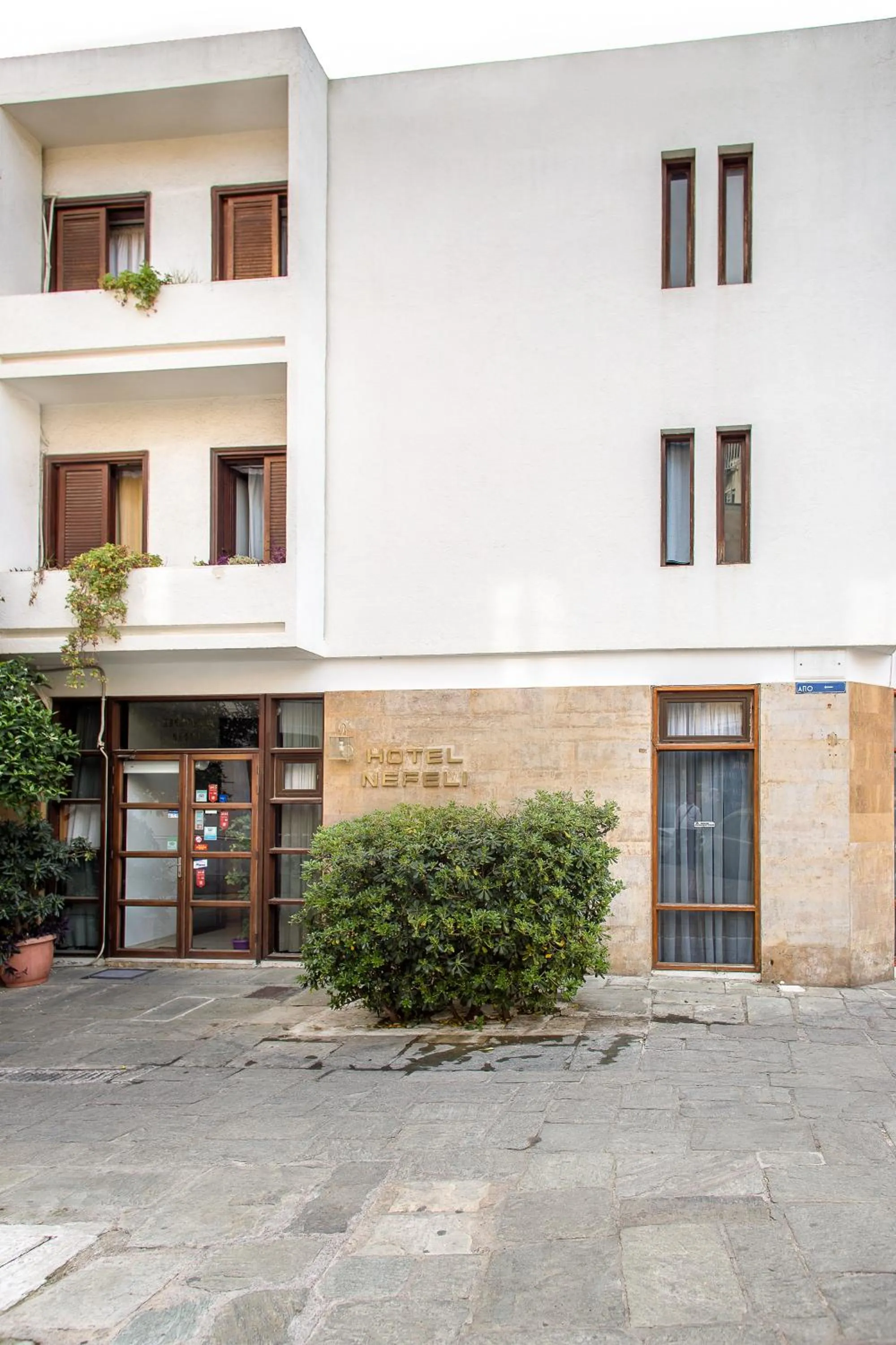 Facade/entrance in Nefeli Hotel