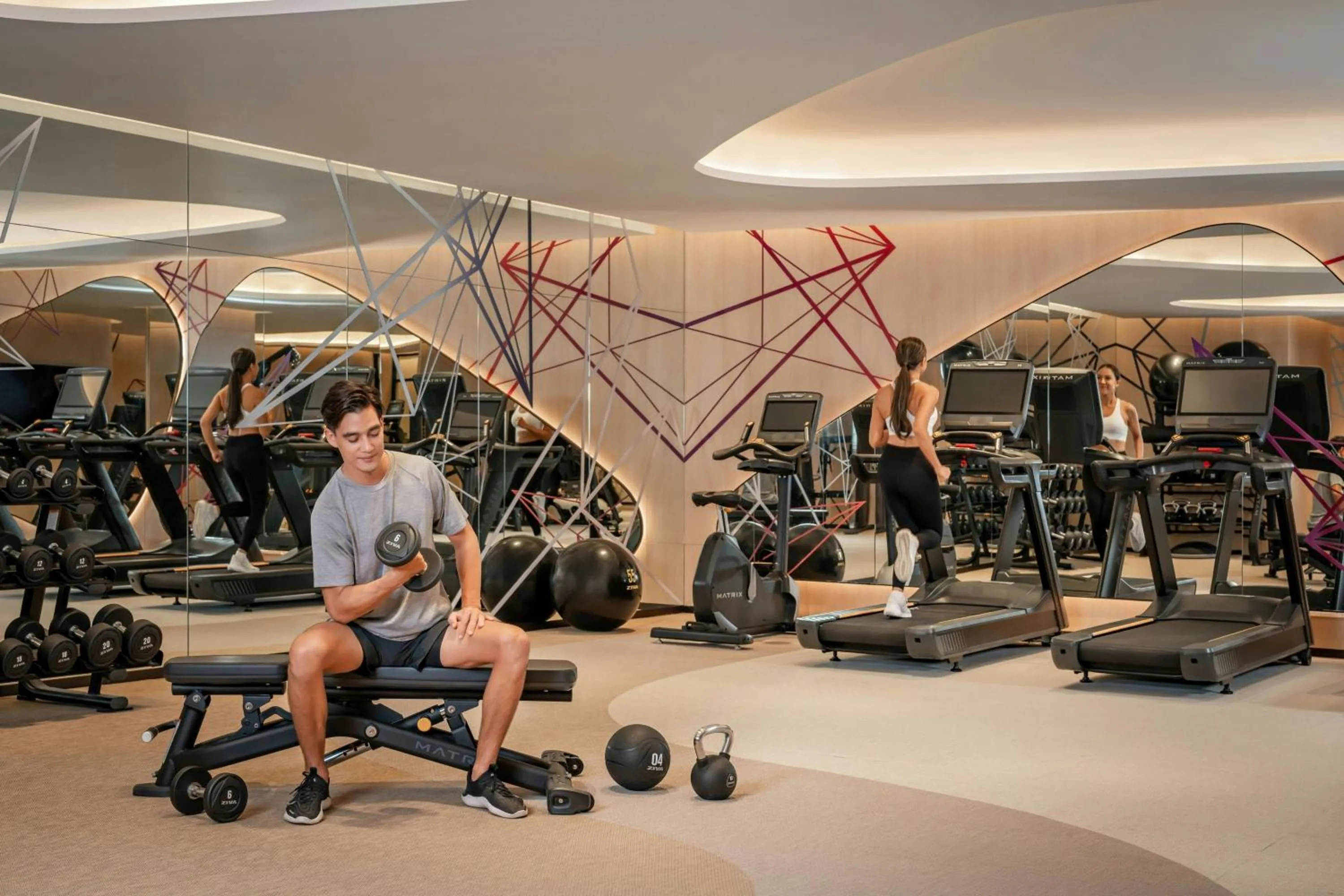 Fitness centre/facilities in Pattaya Marriott Resort and Spa