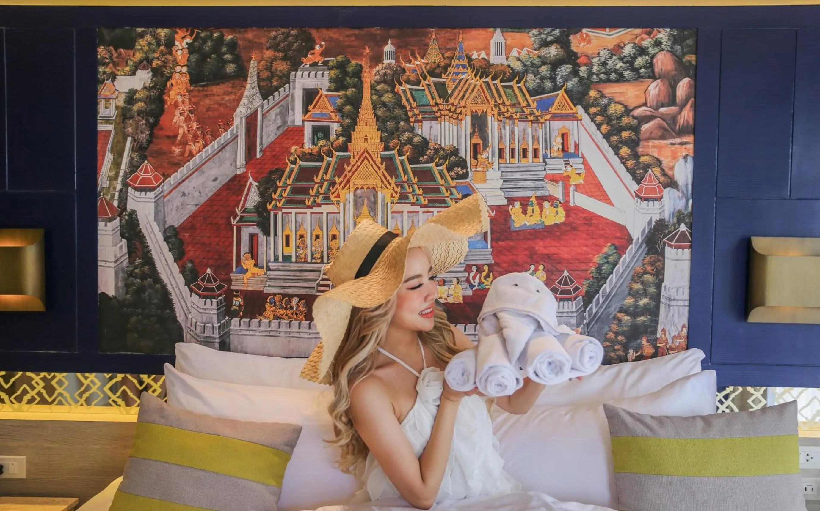 View (from property/room), Bed in Novotel Phuket Resort