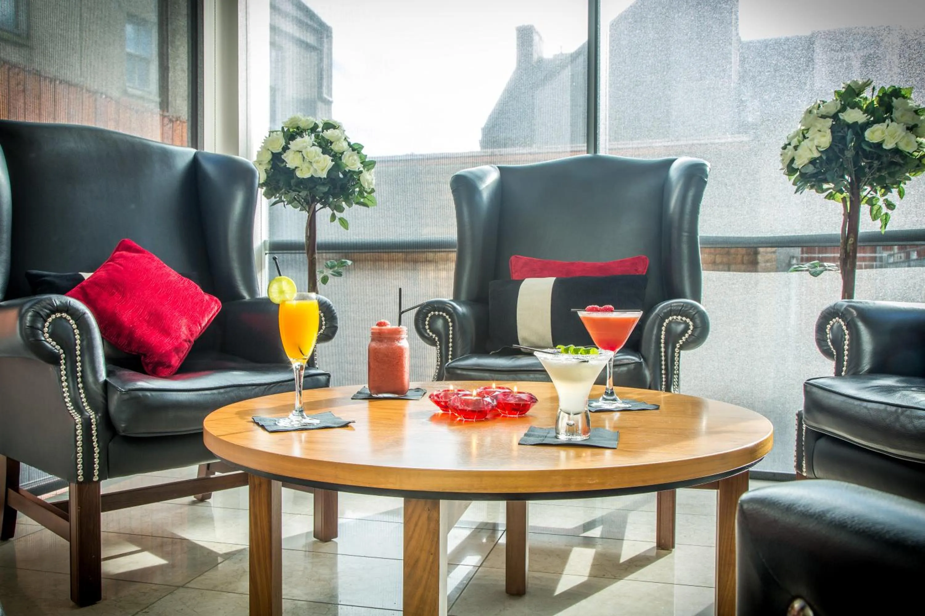 Communal lounge/ TV room in Rox Hotel Aberdeen by Compass Hospitality