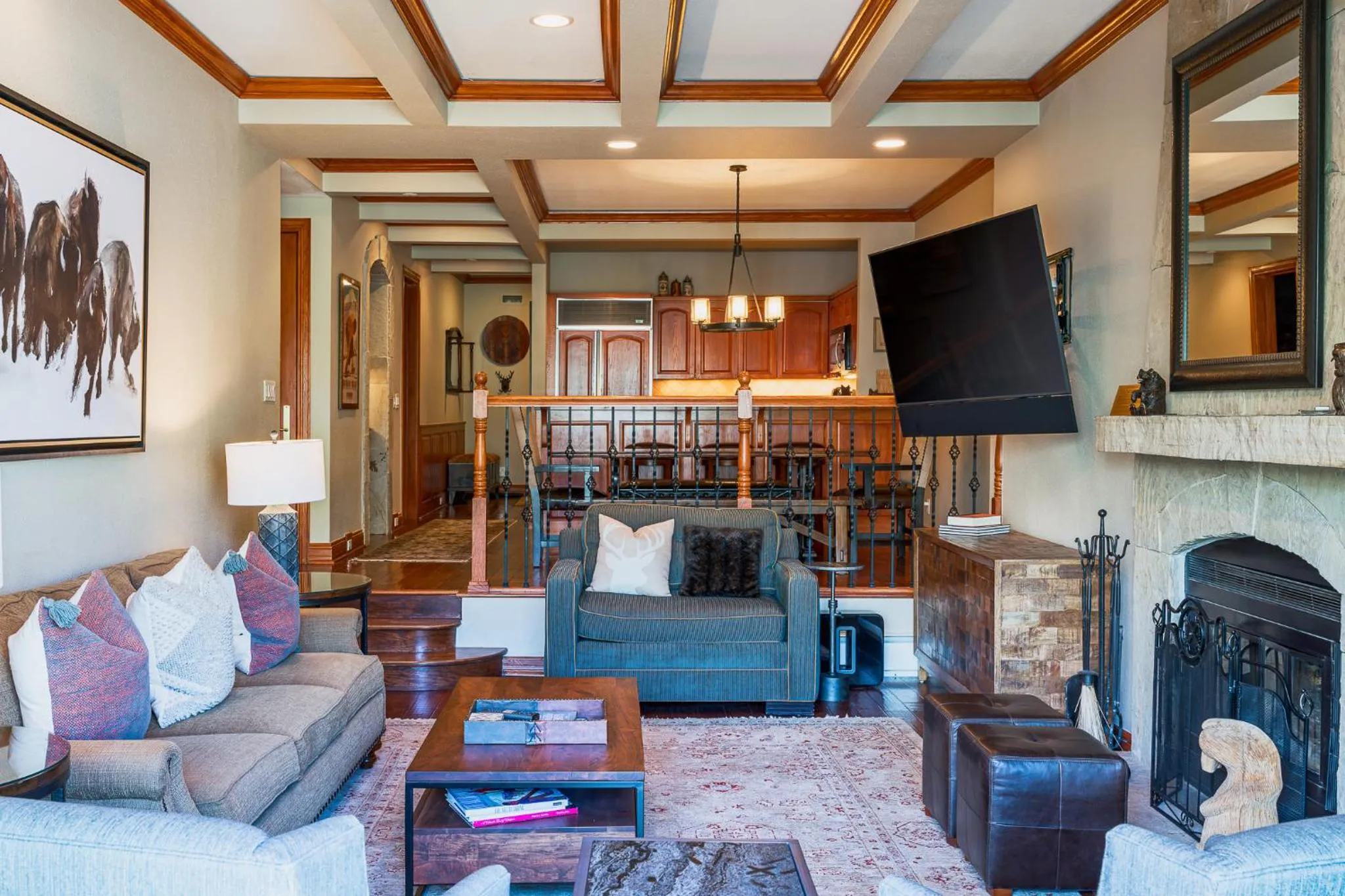Living room in Creekside at Beaver Creek