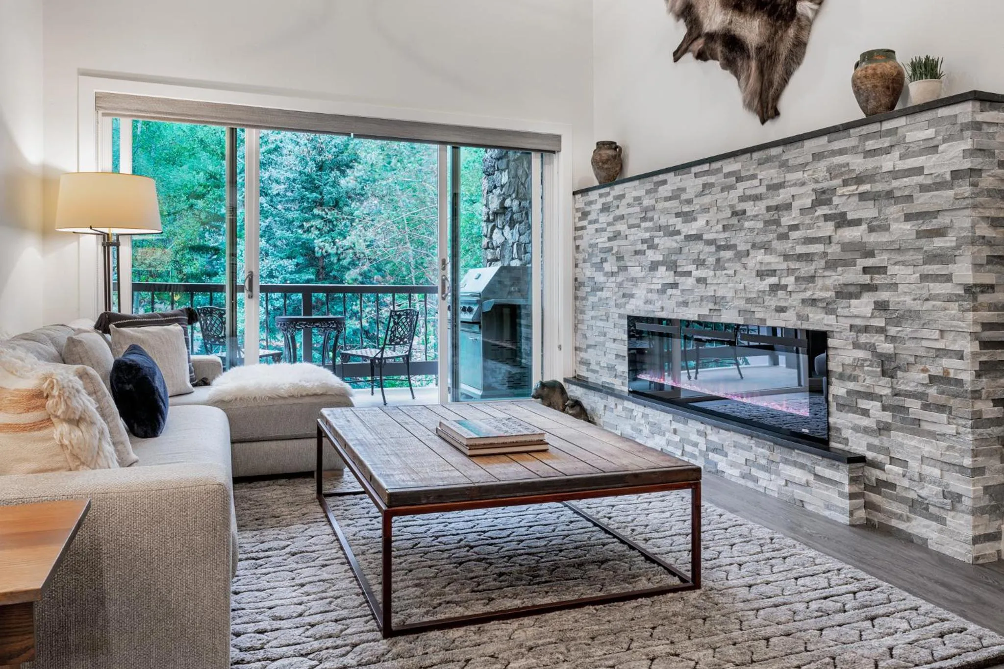 Living room in Creekside at Beaver Creek