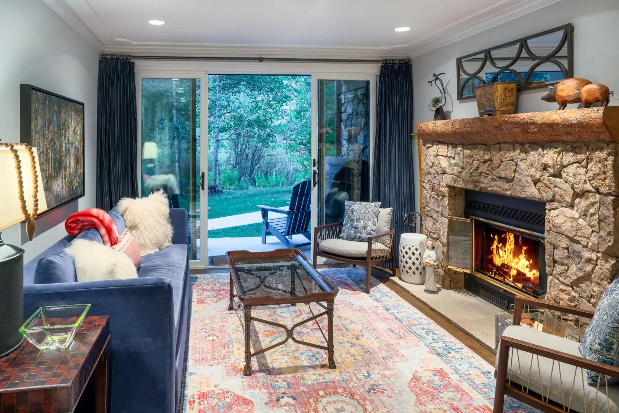 Living room in Creekside at Beaver Creek