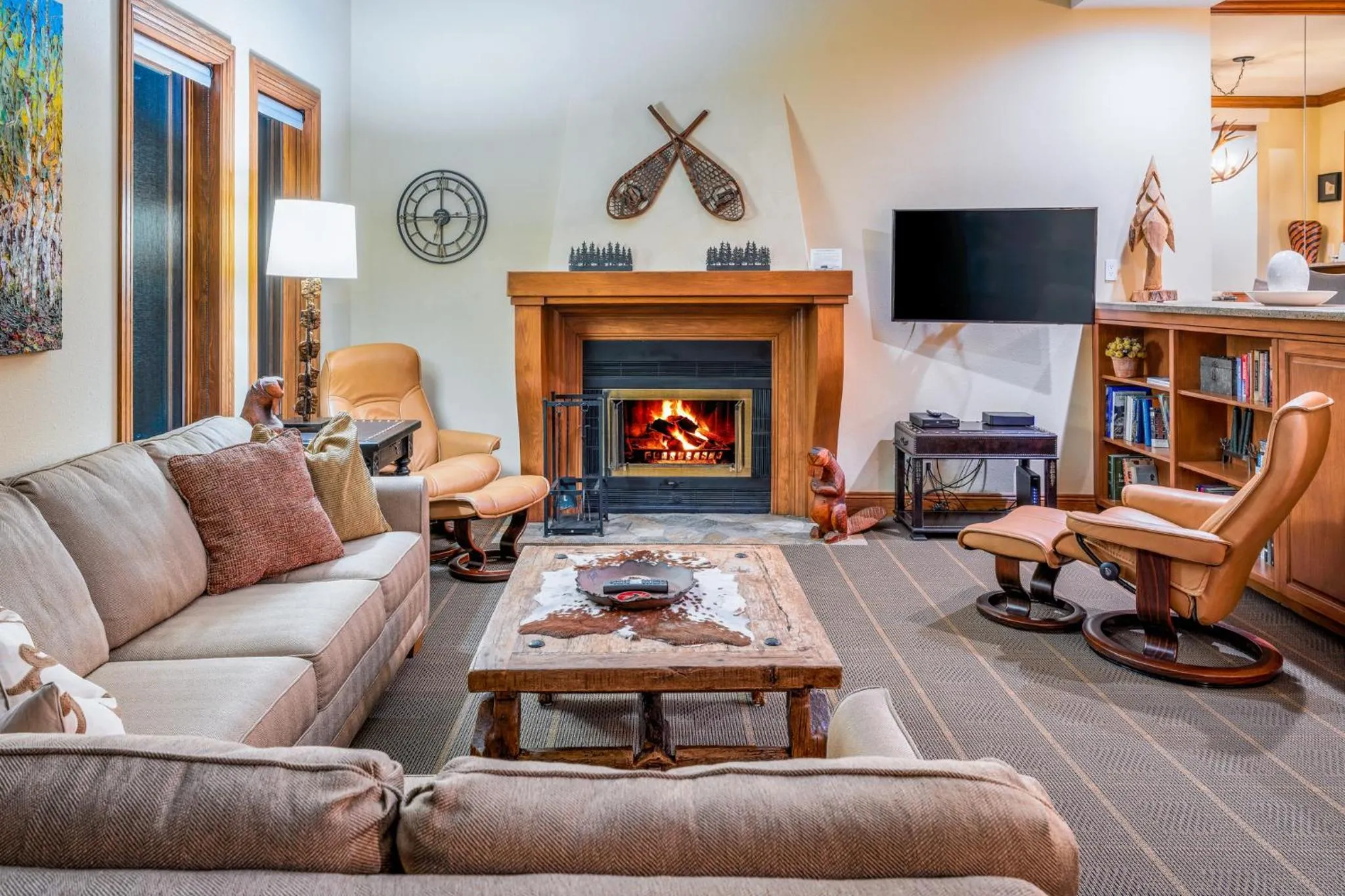 Living room in Creekside at Beaver Creek