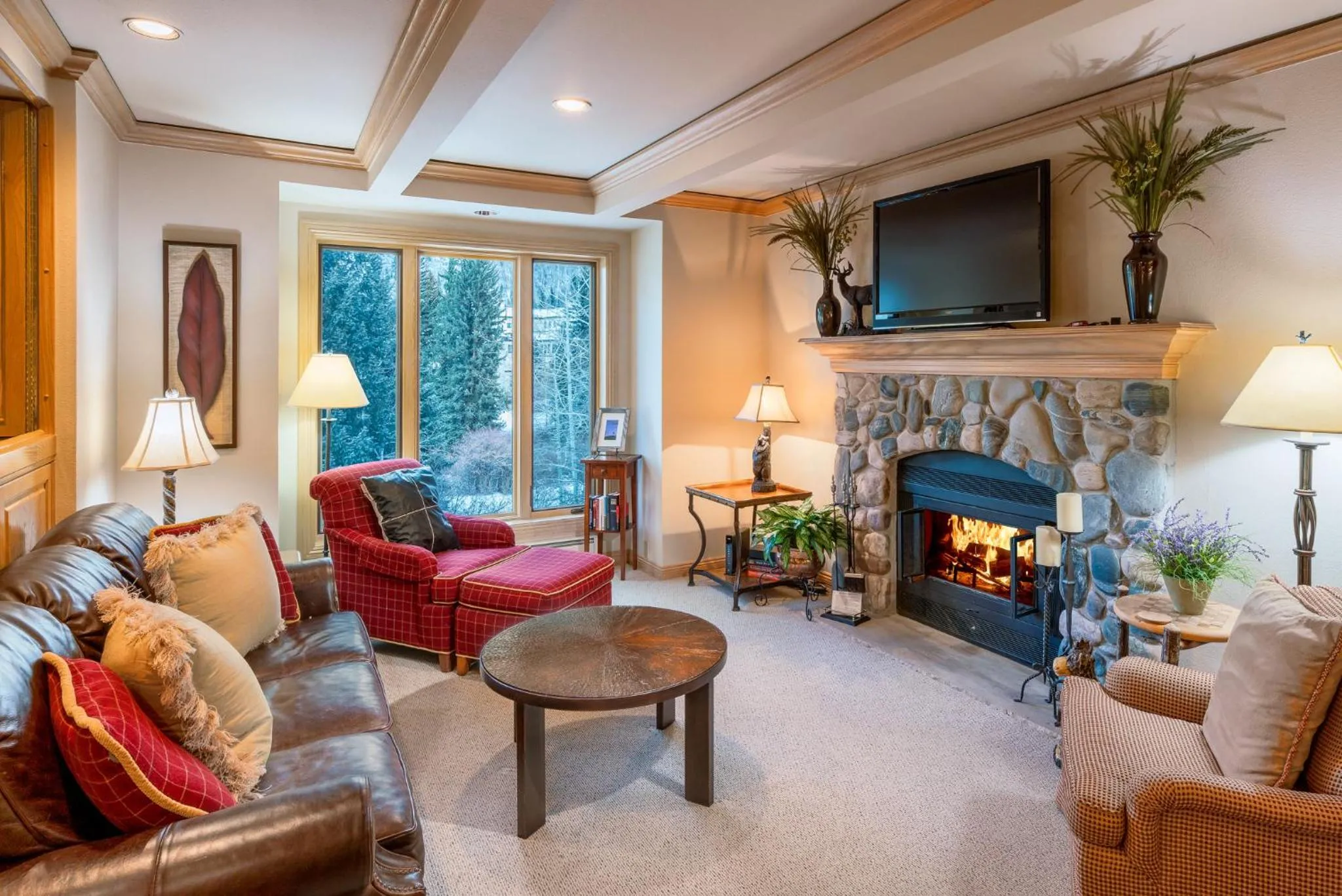 Living room in Creekside at Beaver Creek