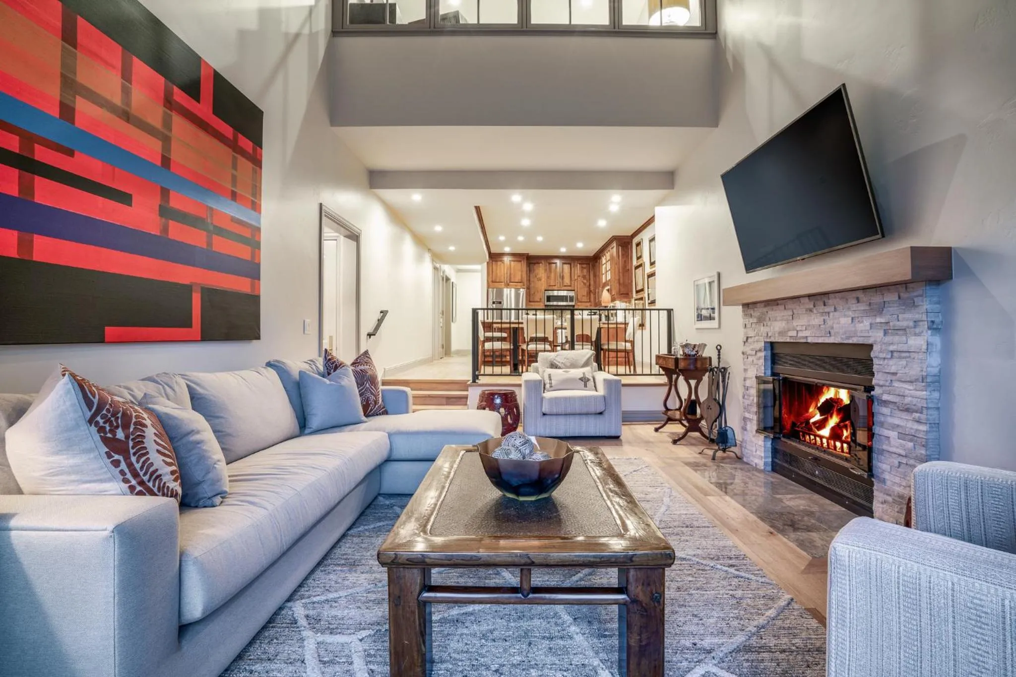 Living room in Creekside at Beaver Creek