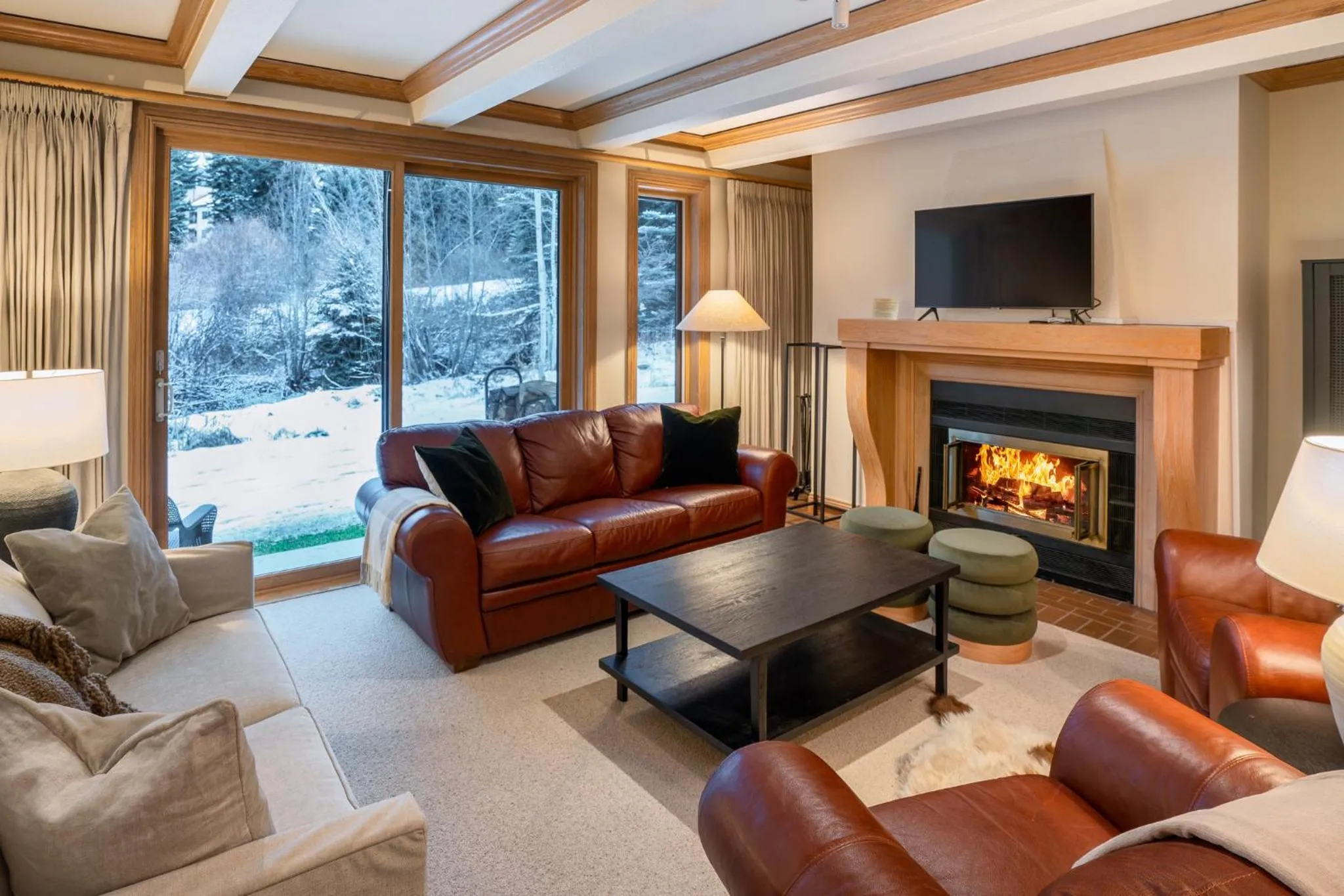 Living room in Creekside at Beaver Creek