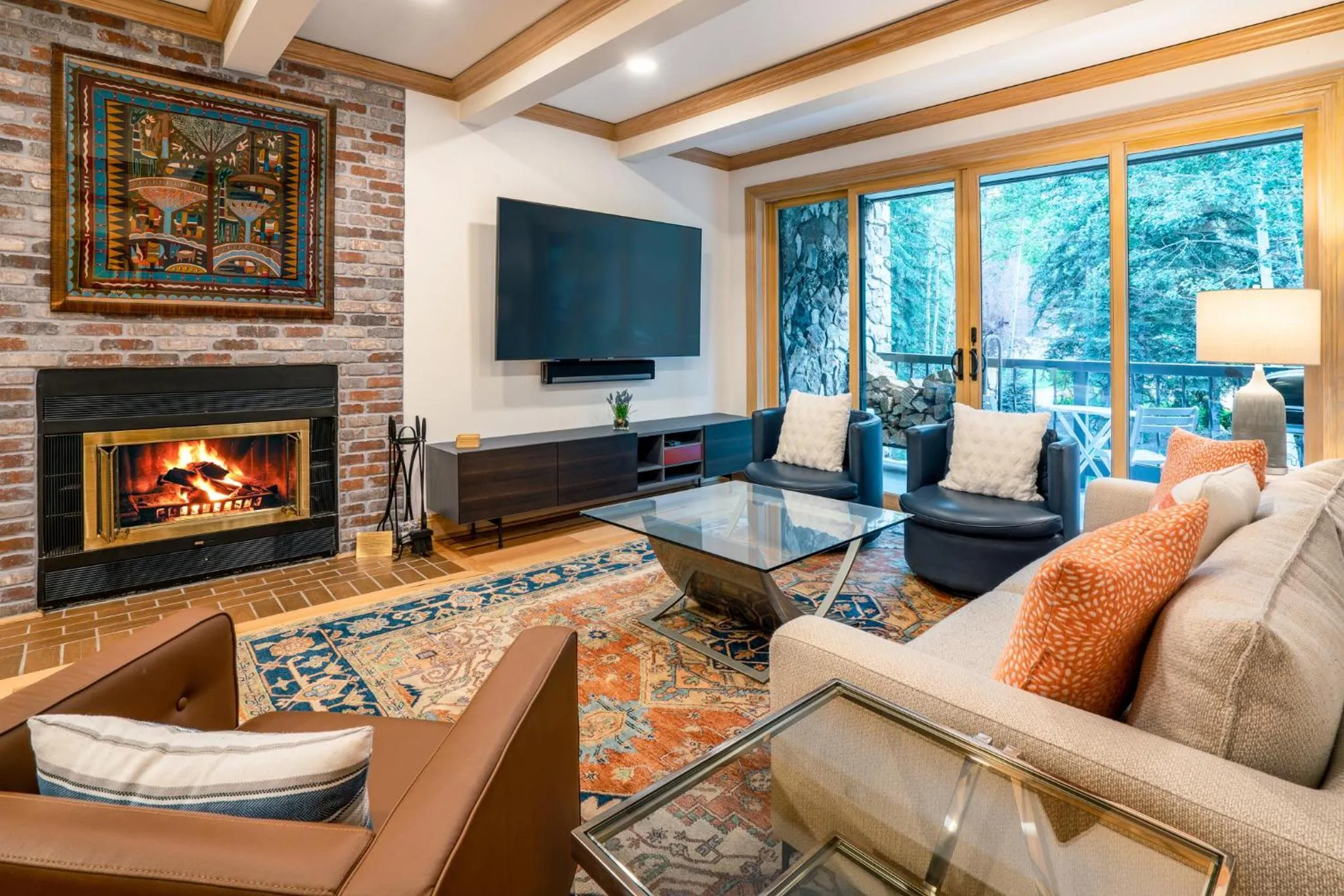 Living room in Creekside at Beaver Creek