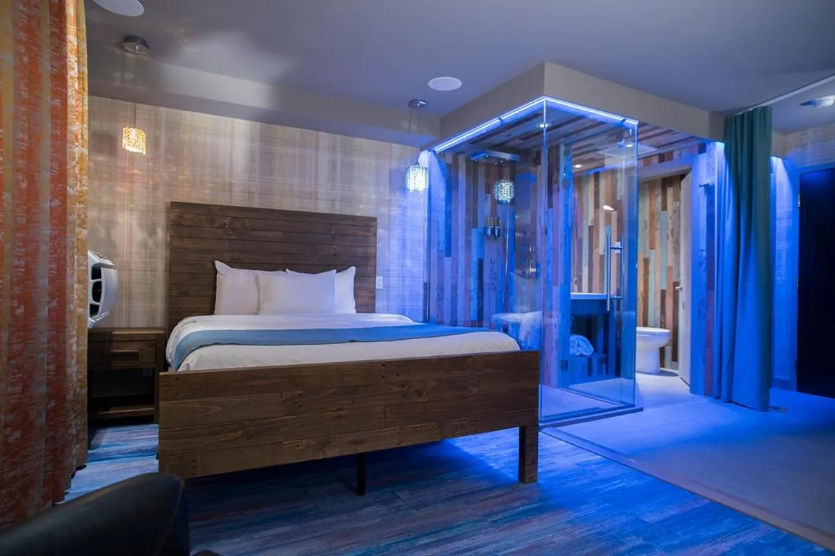 Bed in Hôtel Le Rivage