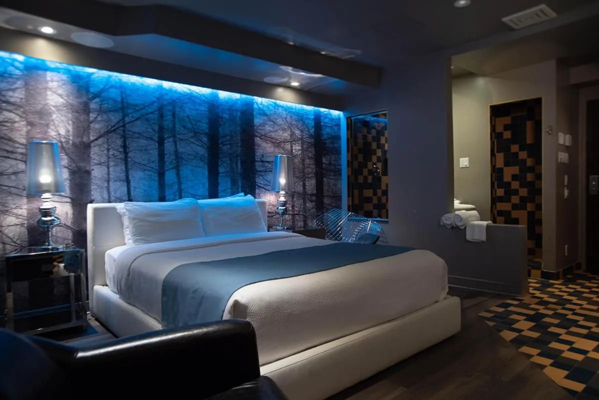 Bed in Hôtel Le Rivage