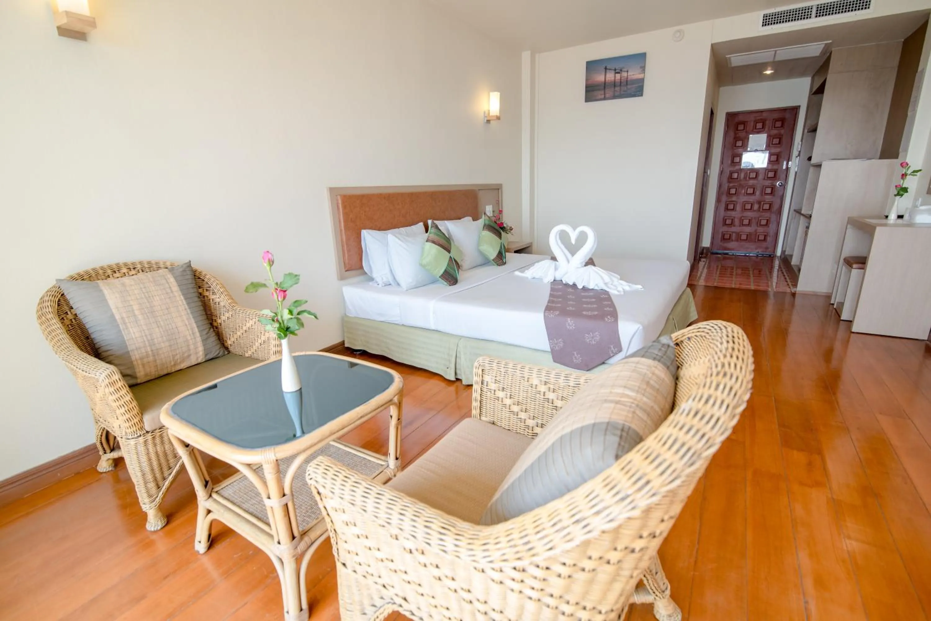 Photo of the whole room, Bed in New Travel Beach Hotel & Resort