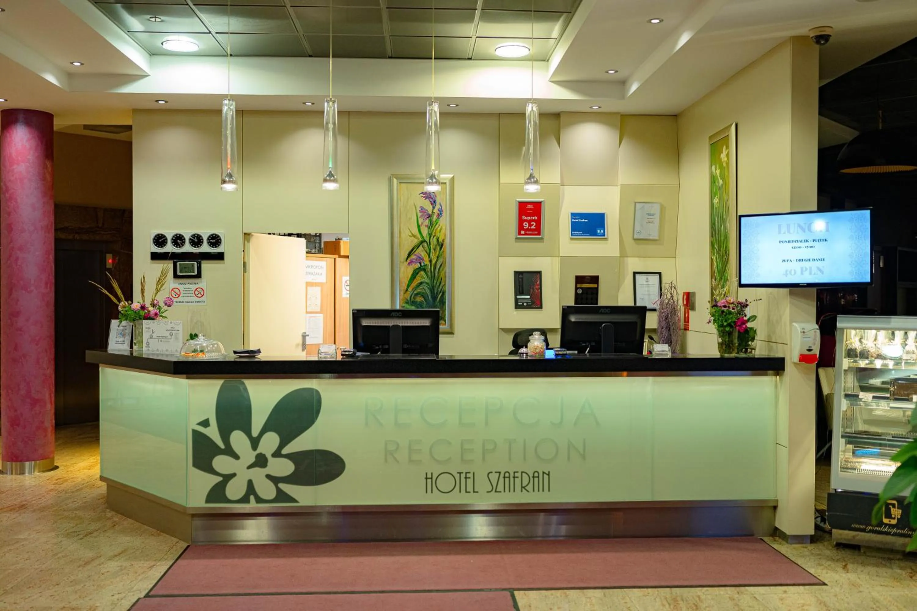 Lobby or reception in Hotel Szafran