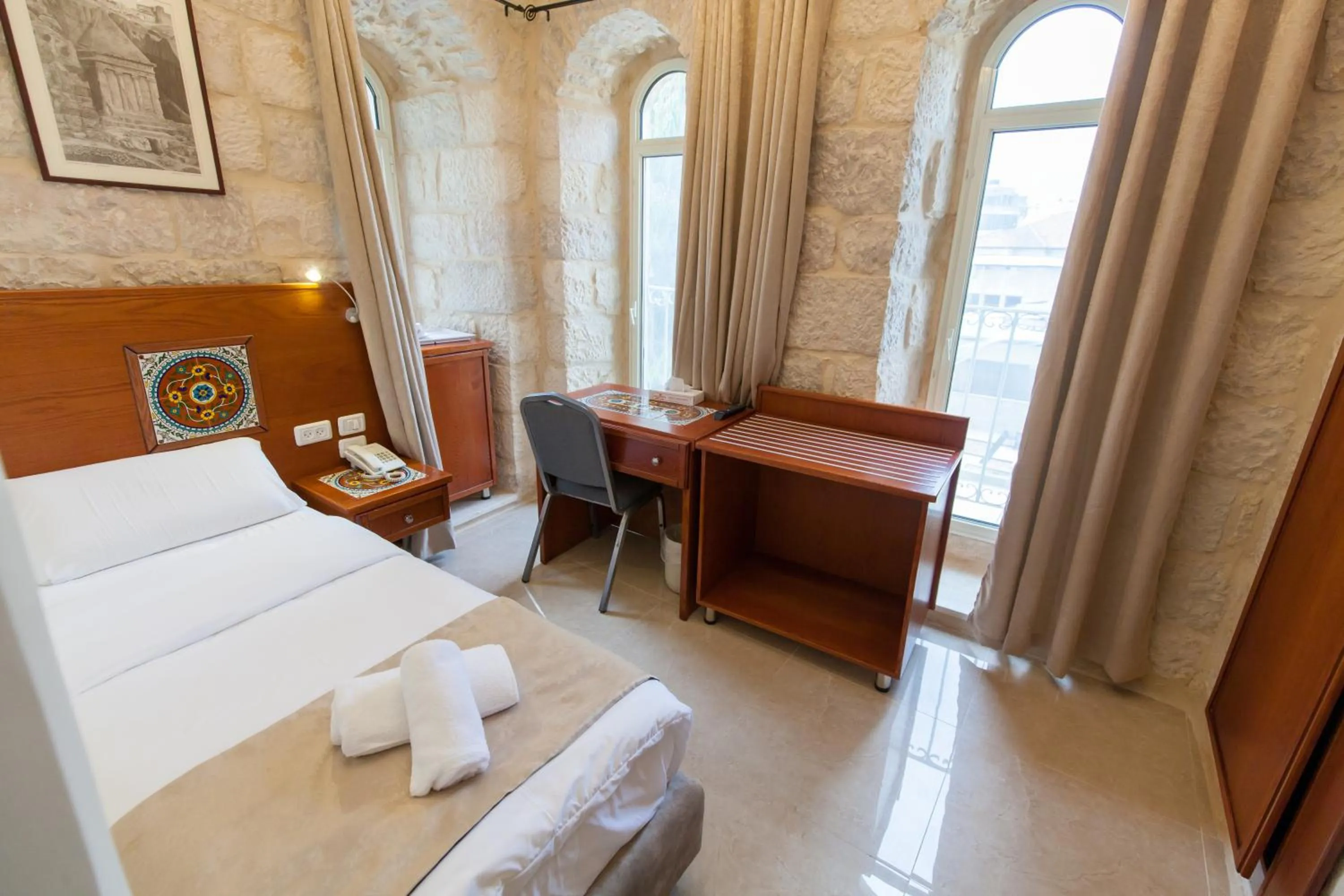 Bedroom, Bed in Azzahra Boutique Hotel & Restaurant - Jerusalem