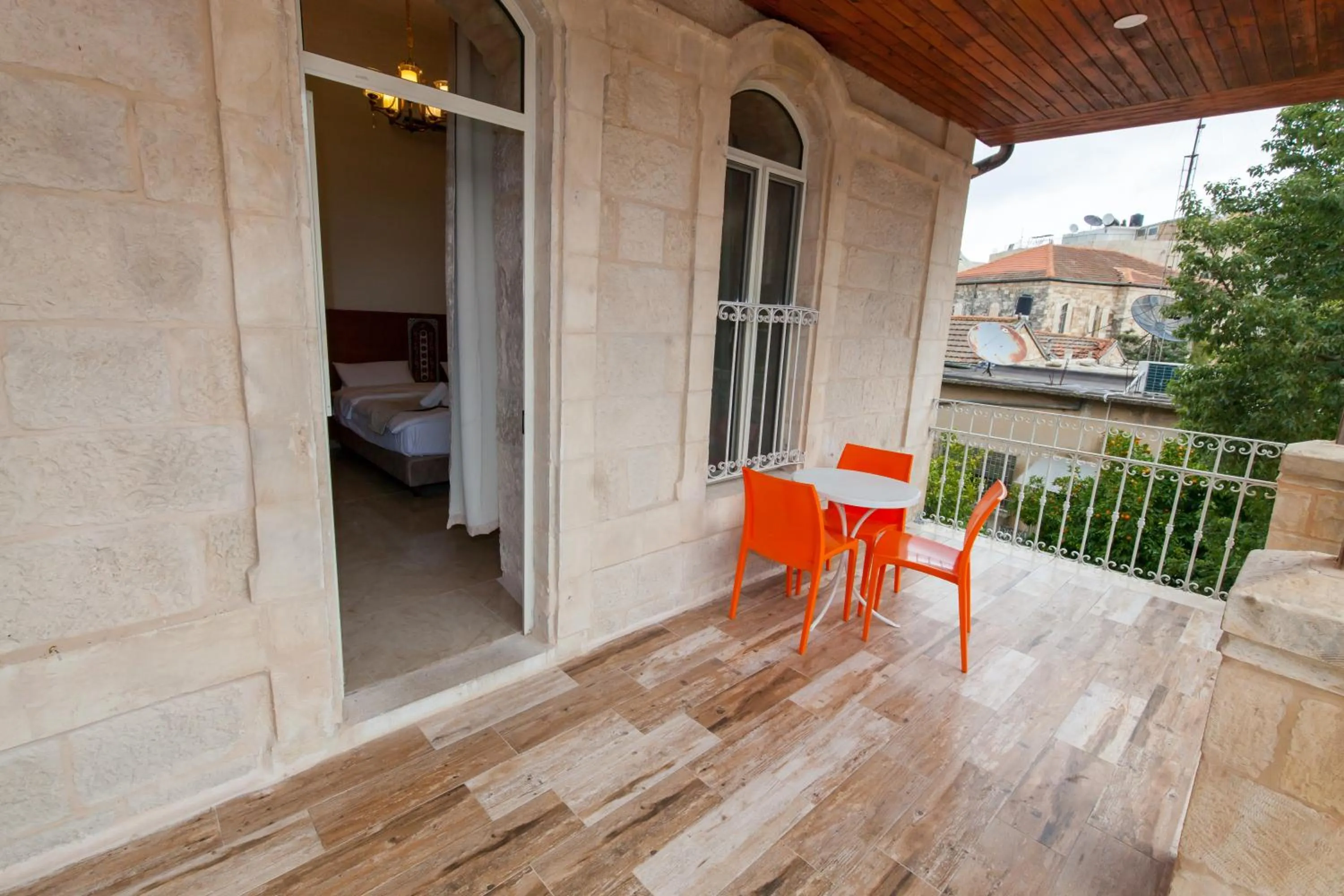 Balcony/Terrace in Azzahra Boutique Hotel & Restaurant - Jerusalem