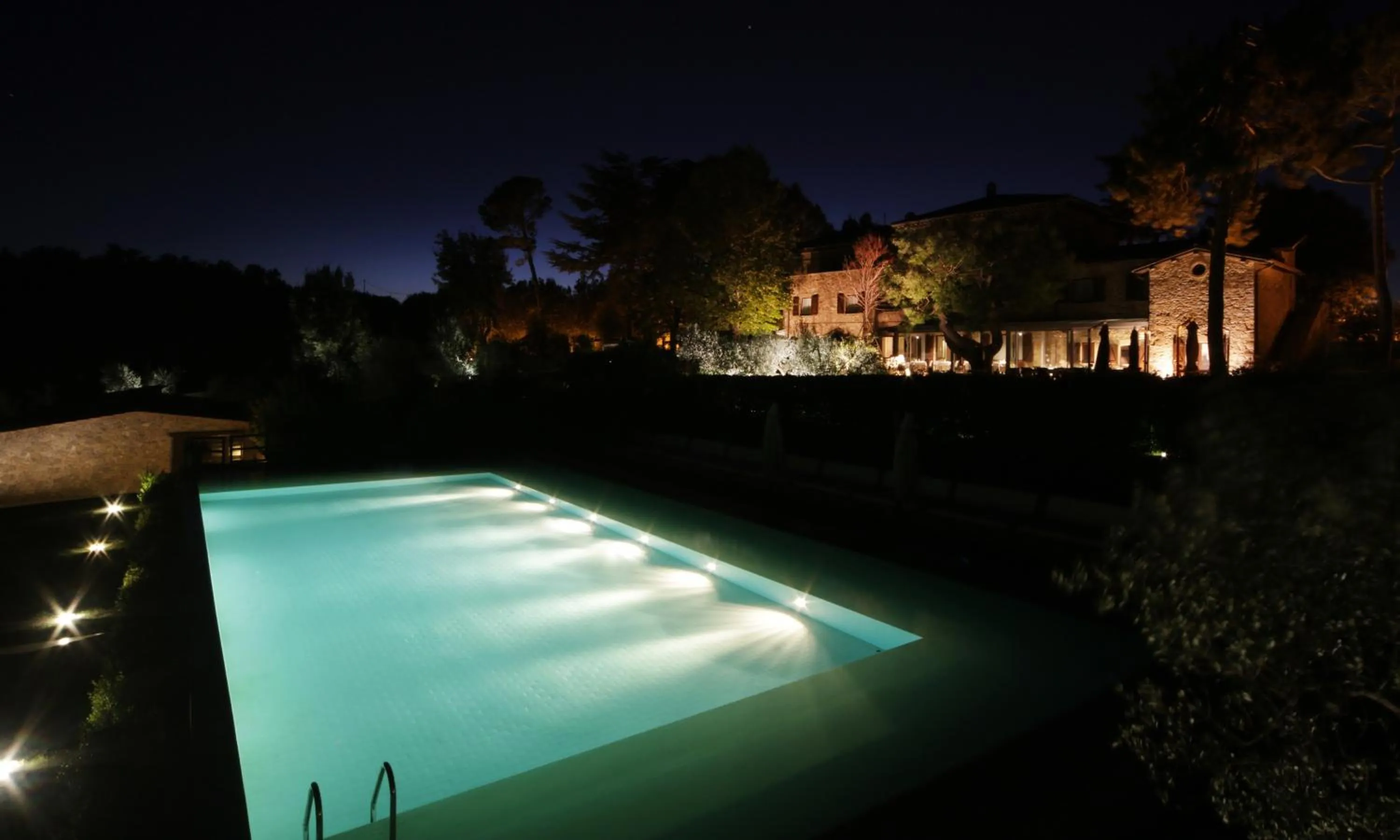 Pool view in Tenuta Ponziani Wine Resort&Spa