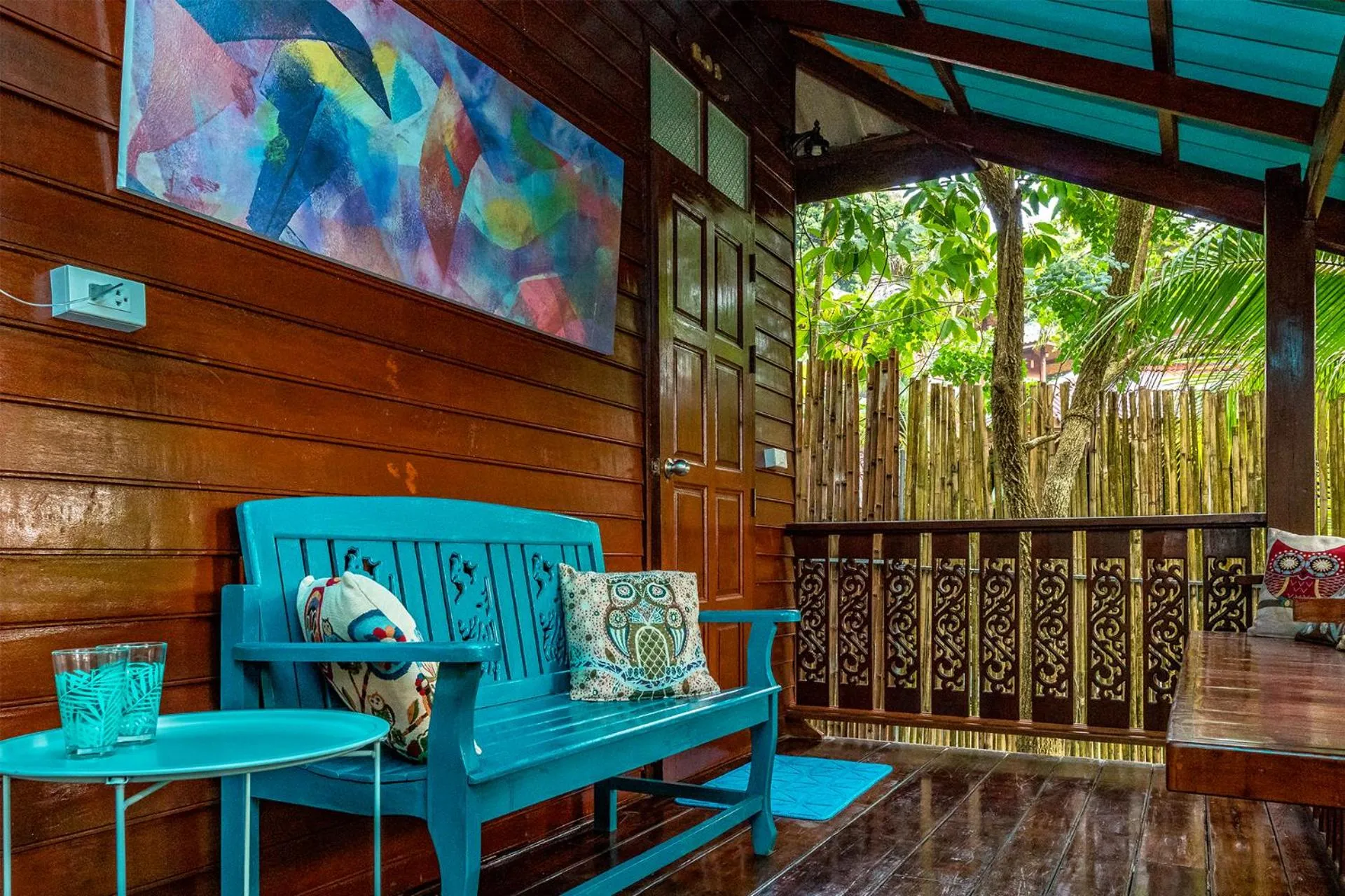 Seating area in Baan Kiao