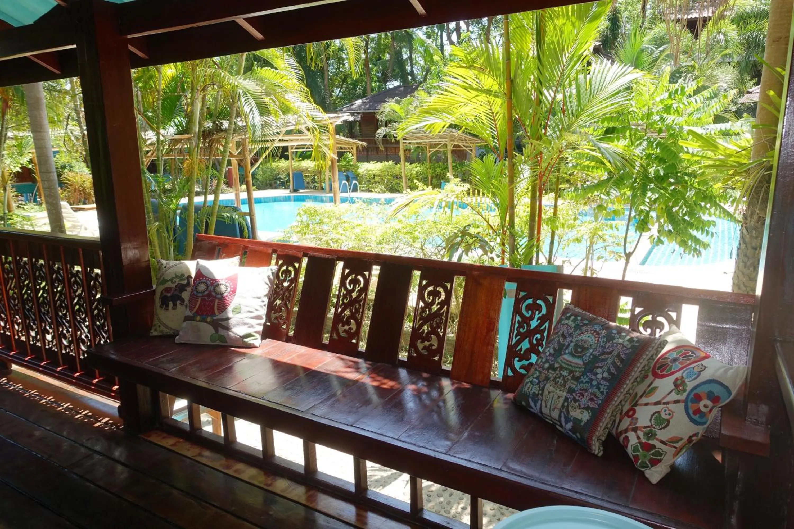 Pool view in Baan Kiao