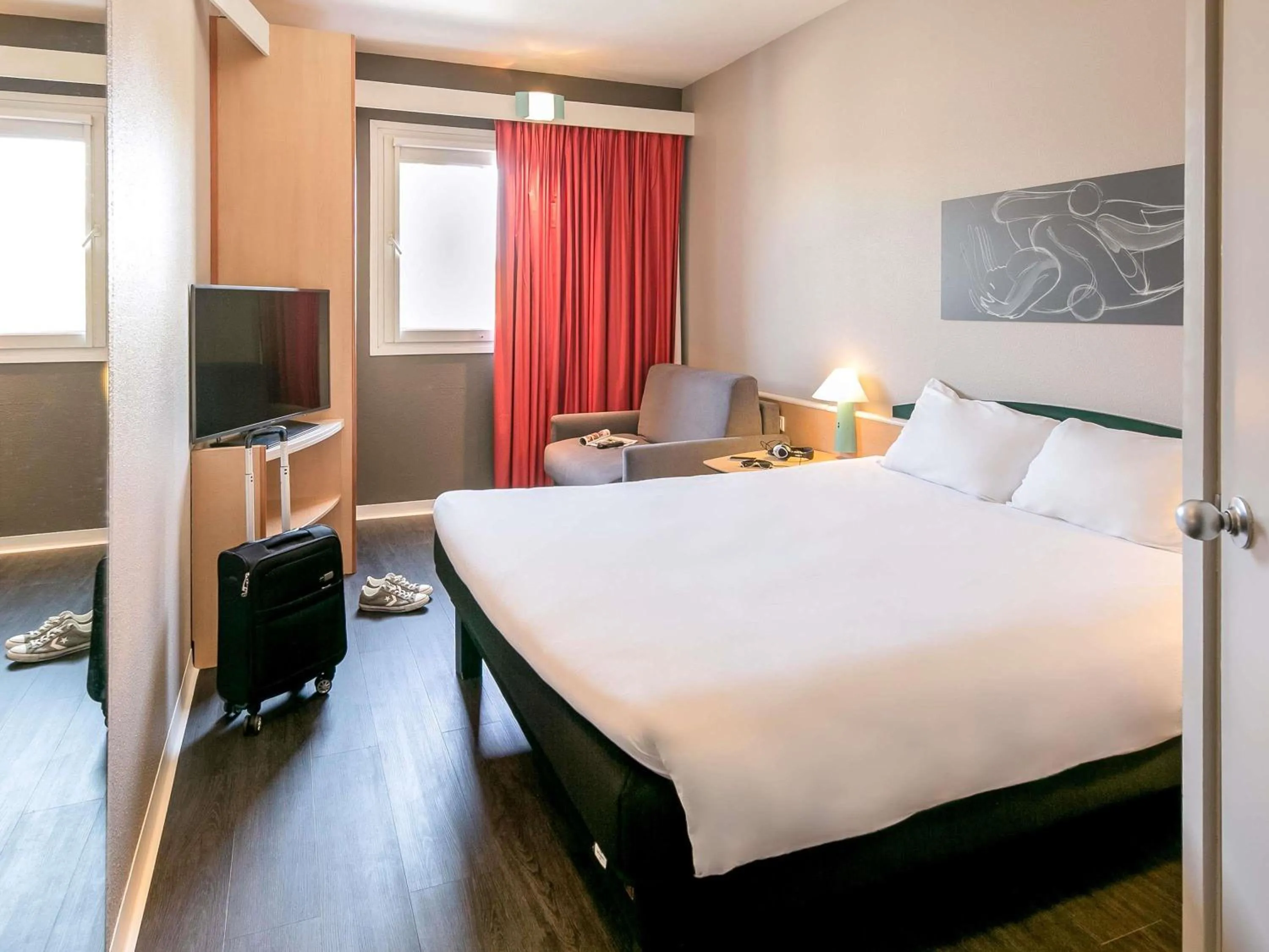Bedroom, Bed in Ibis Madrid Getafe