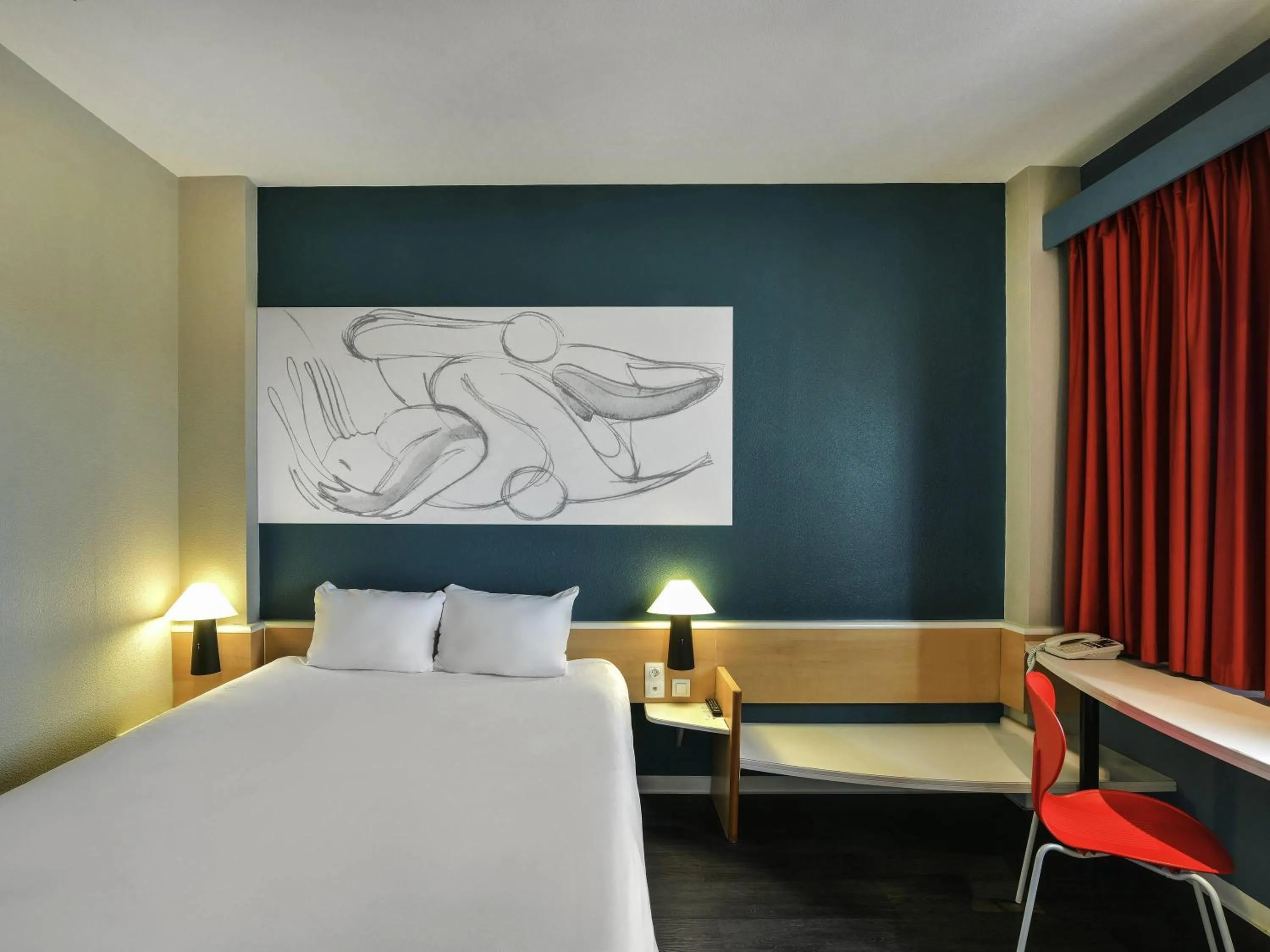 Bedroom, Bed in Ibis Madrid Getafe