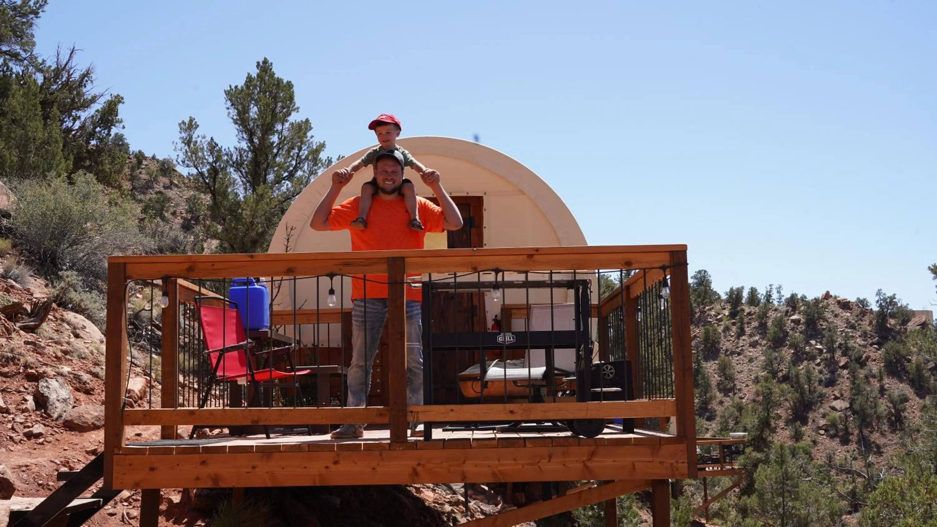 Patio in Zion View Camping