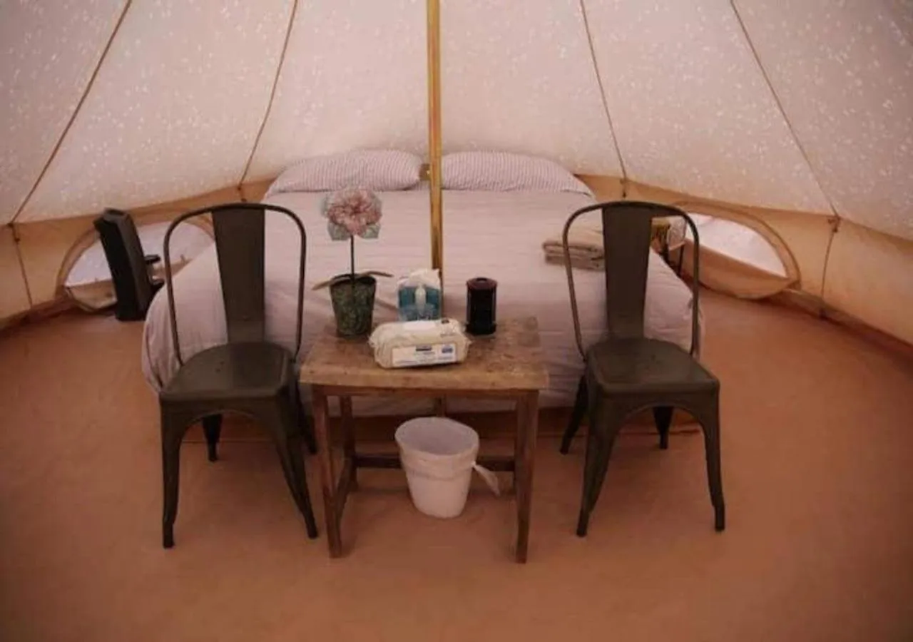 Bed in Zion View Camping