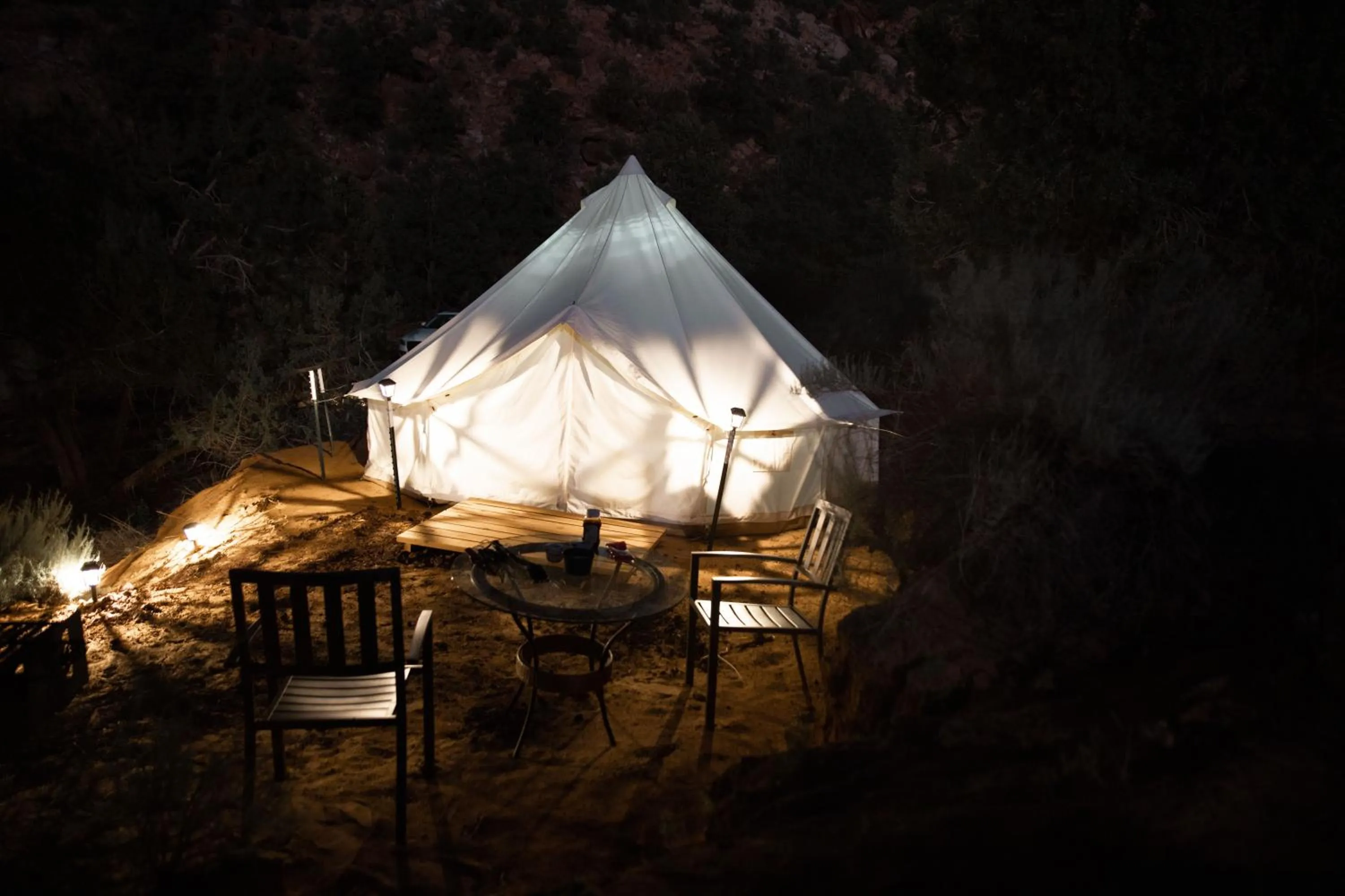 Natural landscape in Zion View Camping