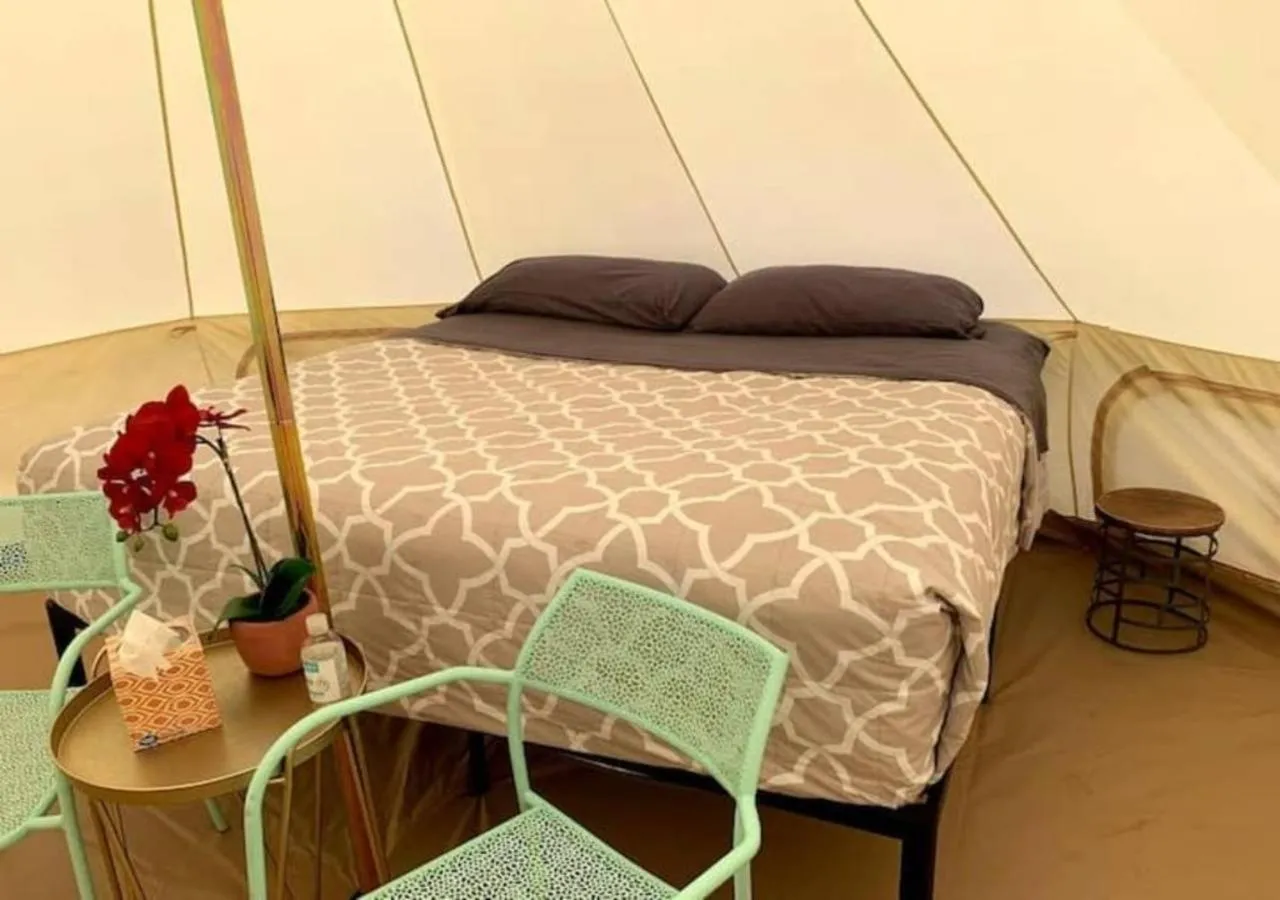 Bed in Zion View Camping