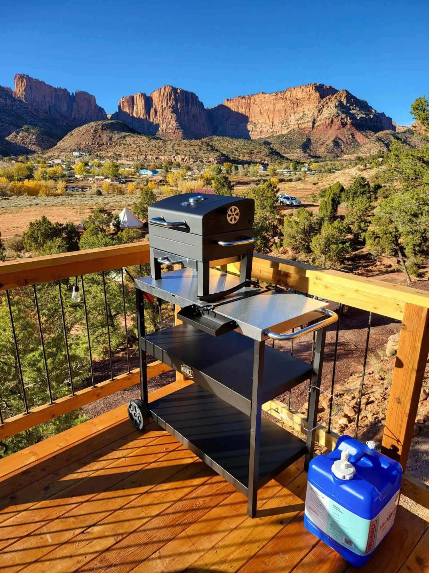 BBQ facilities in Zion View Camping