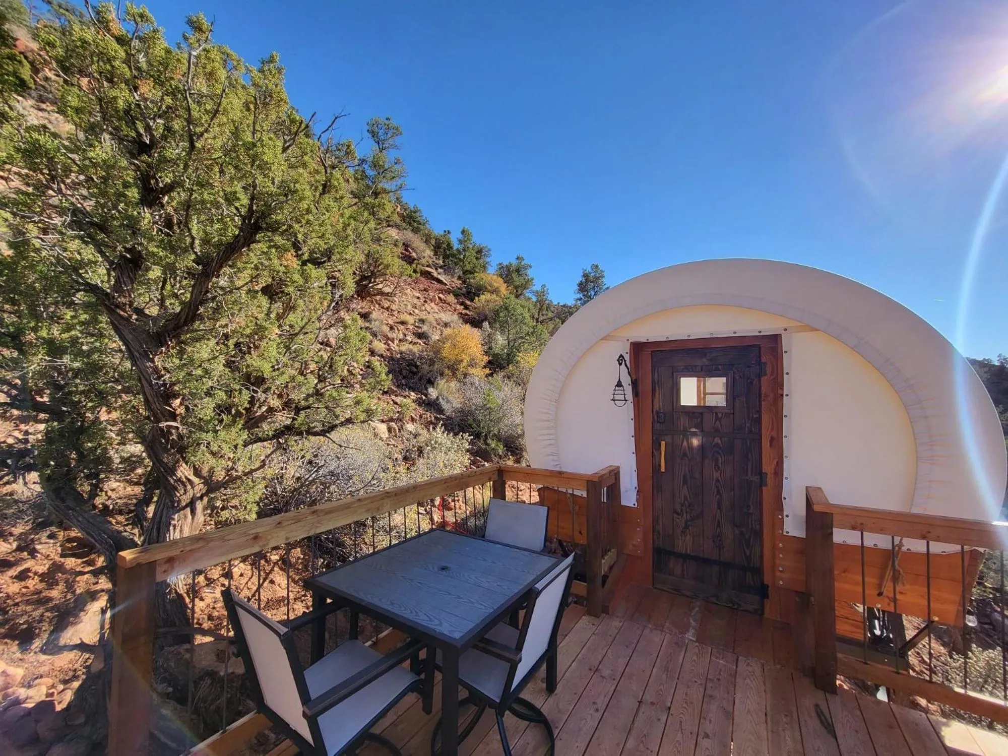 Patio in Zion View Camping