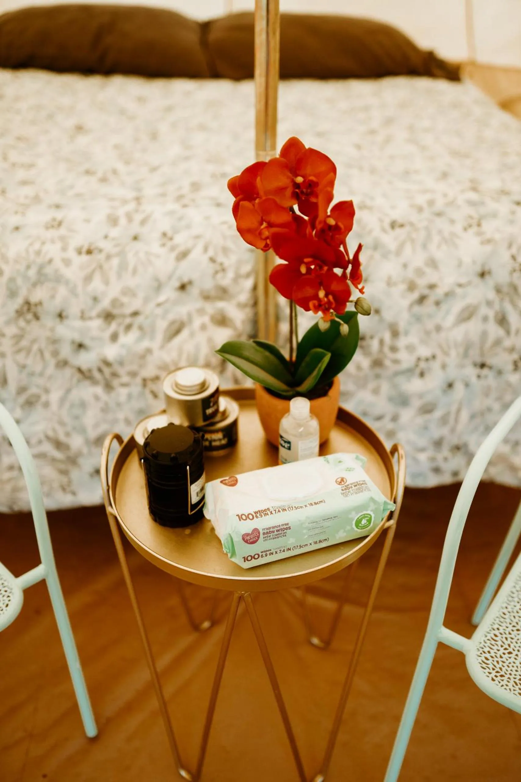 Bed in Zion View Camping