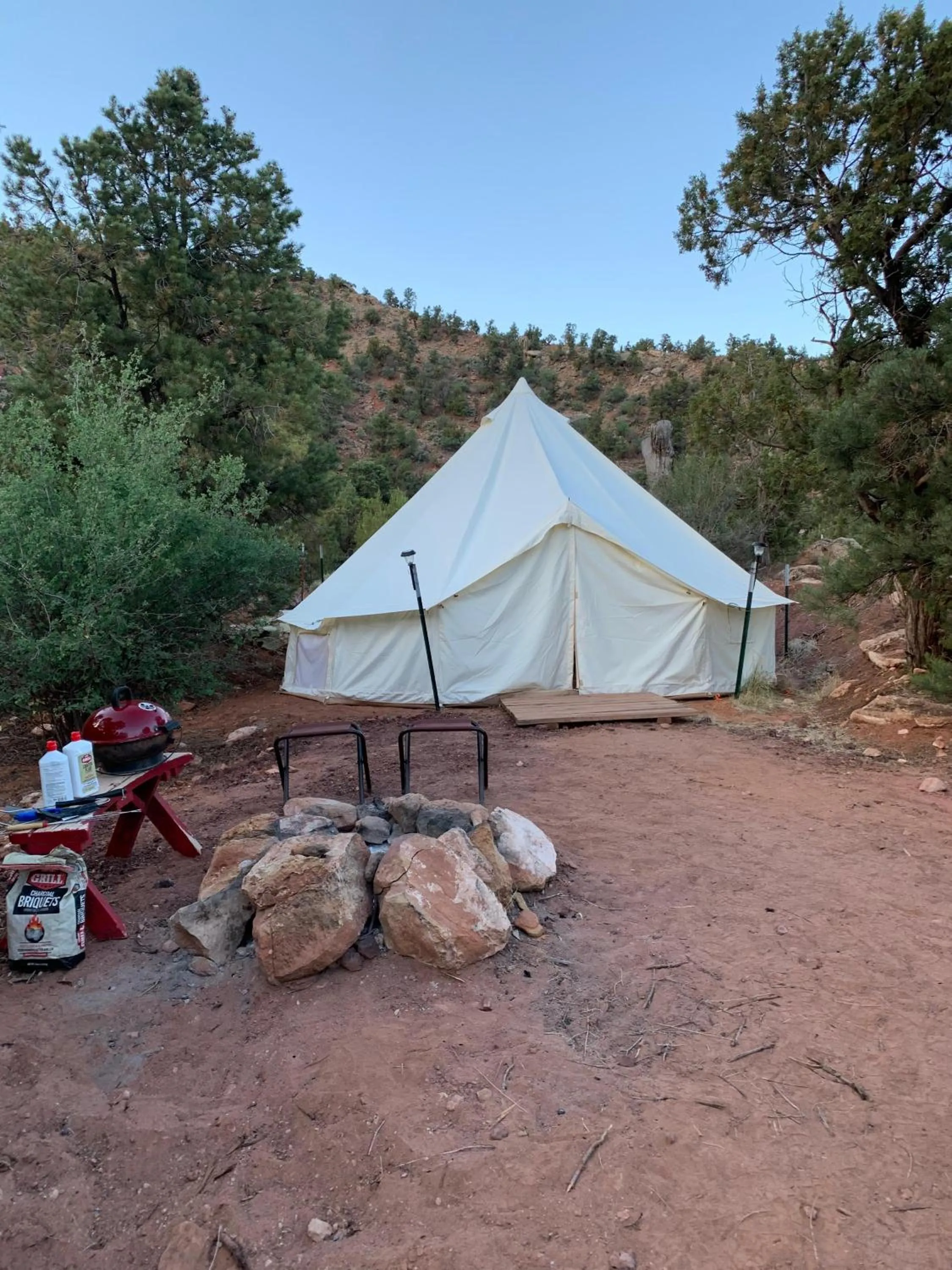 Patio in Zion View Camping